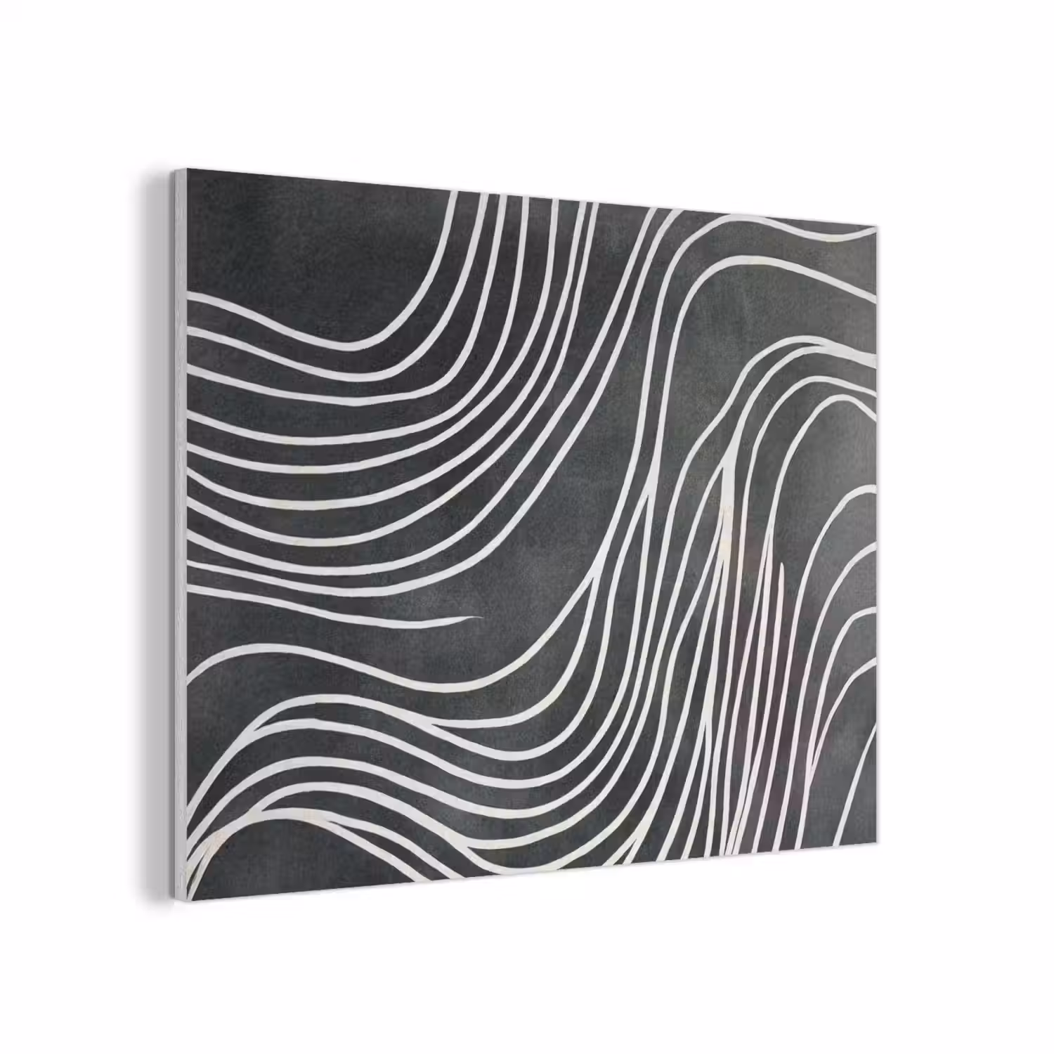 Lijnen - Patroon - Abstract - Wit PET vilt klein -3d