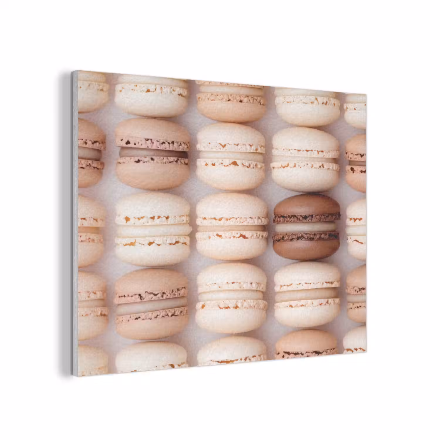Macarons - Beige - Bruin PET vilt klein -3d