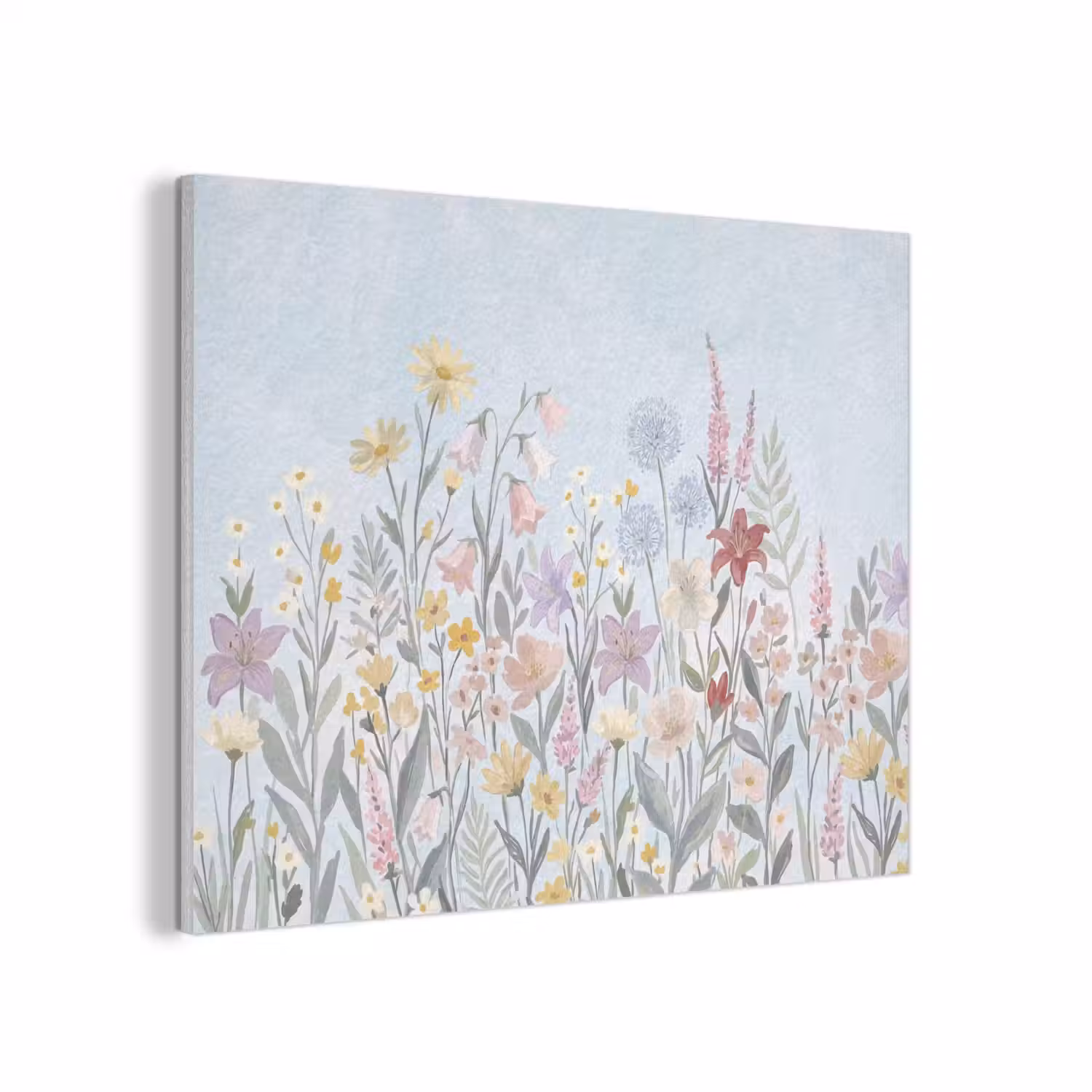 Weidebloemen - Illustratie - Kleurrijk PET vilt klein -3d