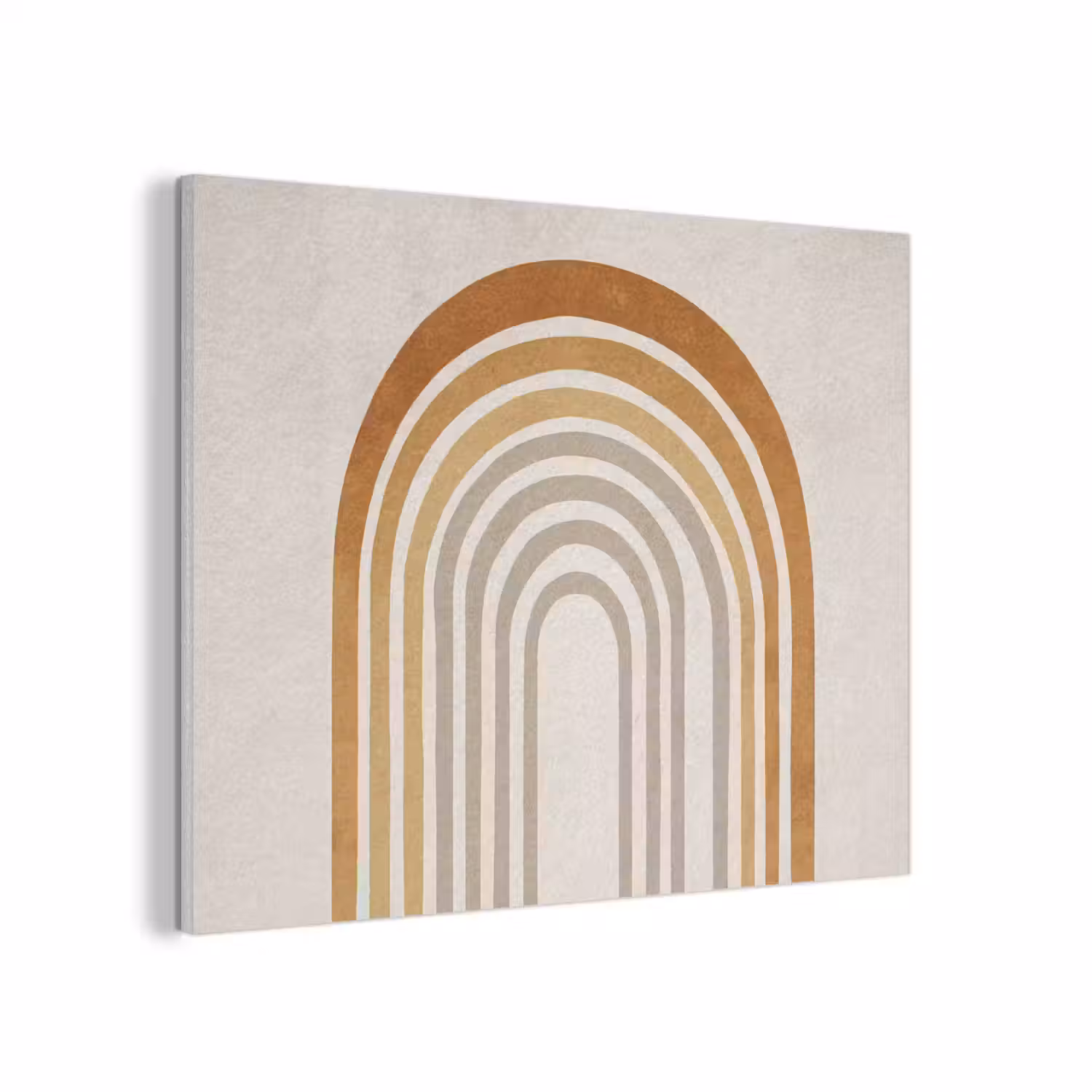 Minimalistisch - Boog - Lijnen - Beige PET vilt klein -3d