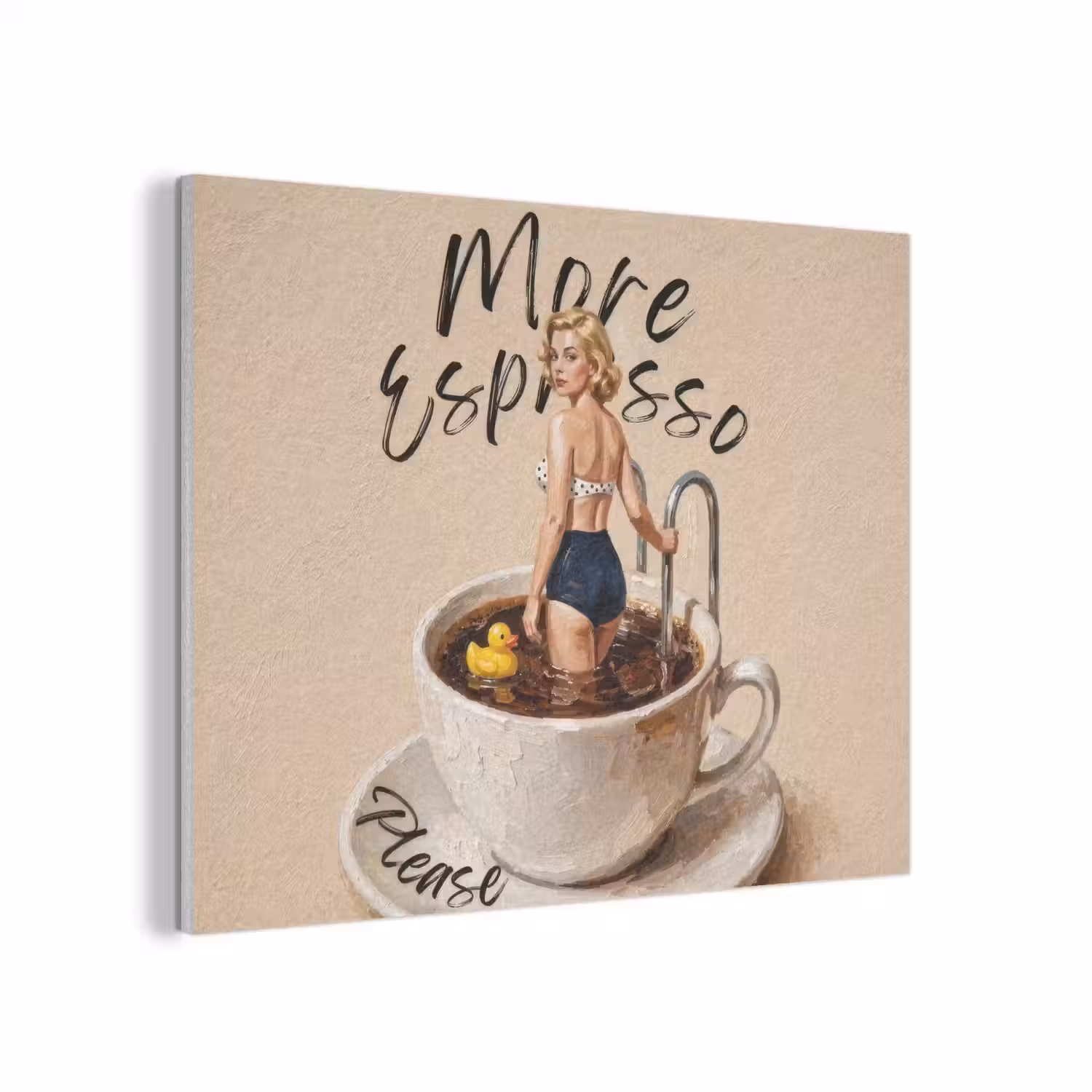 More espresso - Koffie - Eend PET vilt klein -3d