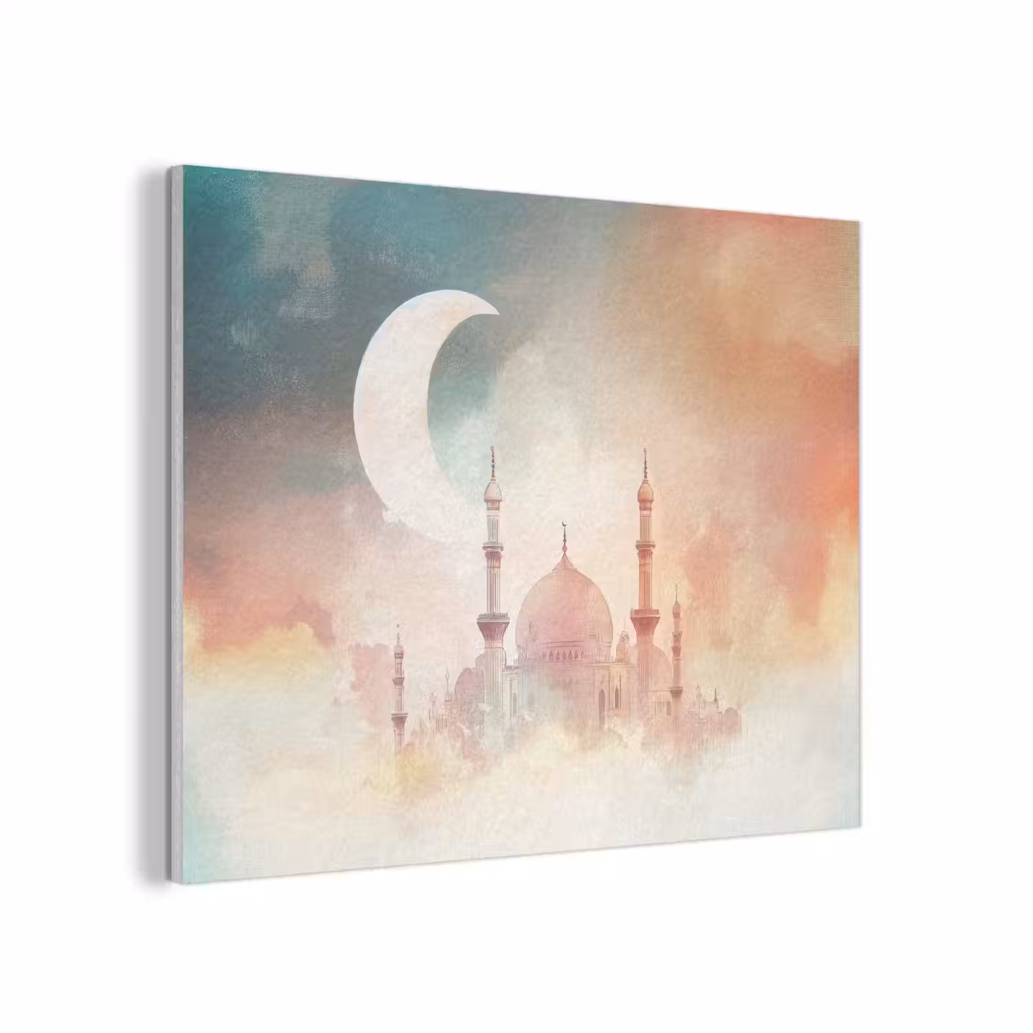 Moskee - Kleurrijke wolken - Arabisch - Ramadan - Islamitische PET vilt klein -3d