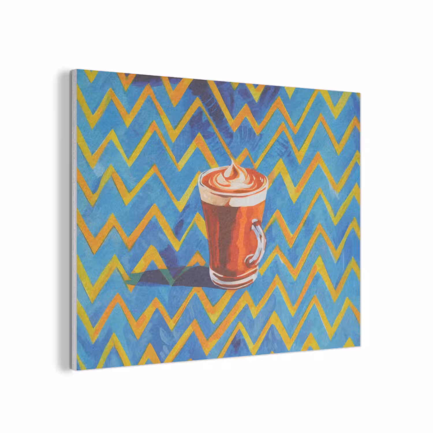 Mok - Koffie - Zigzag - Slagroom PET vilt klein -3d