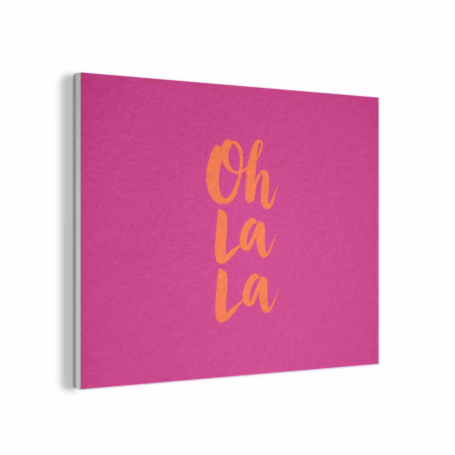 Oh la la - Roze - Oranje - Minimalistisch PET vilt klein -3d