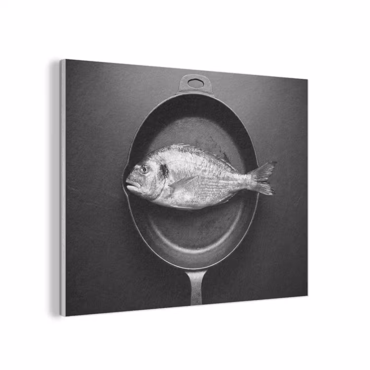 Pan - Vis - Zwart - Wit PET vilt klein -3d