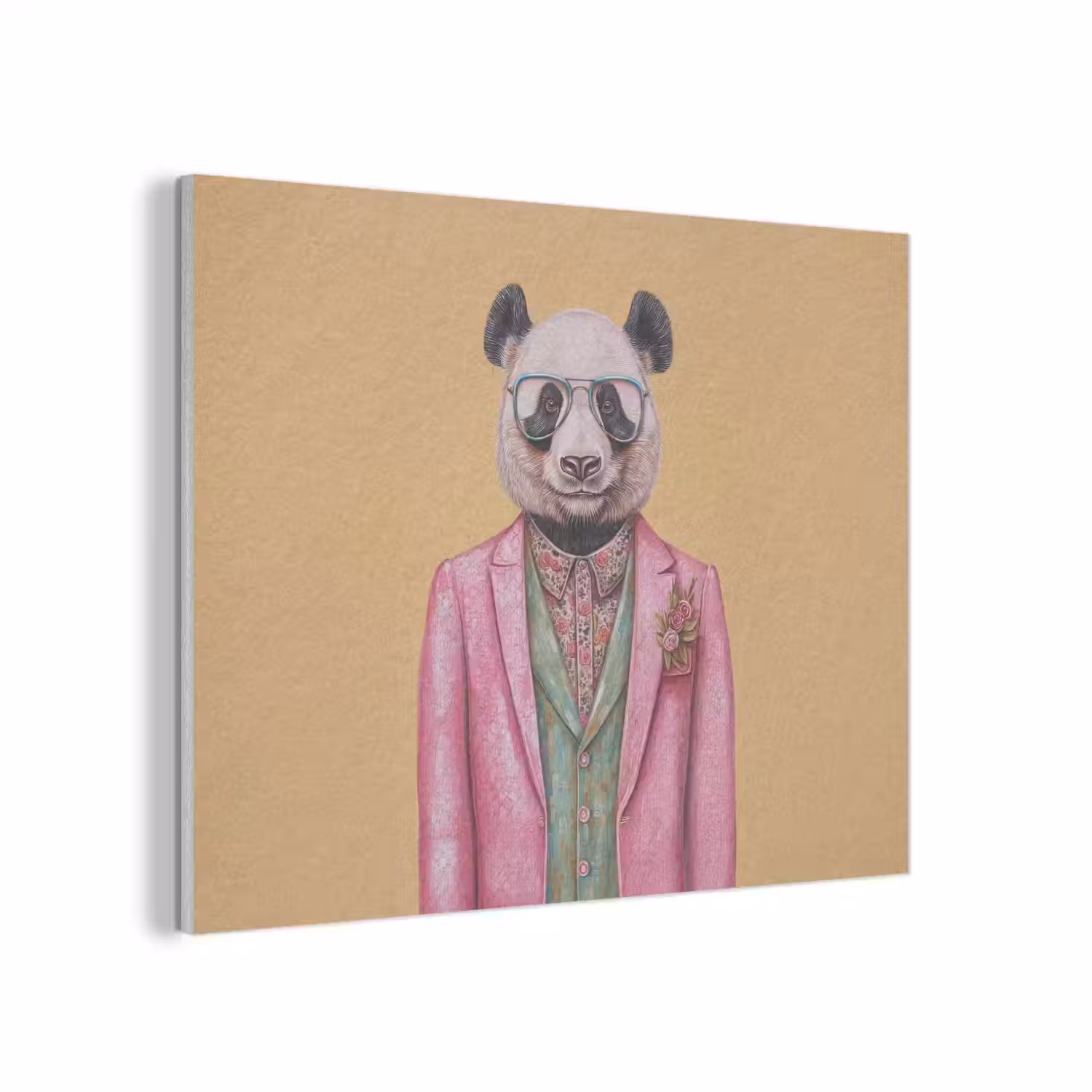 Panda - Pak - Zonnebril - Blauw PET vilt klein -3d
