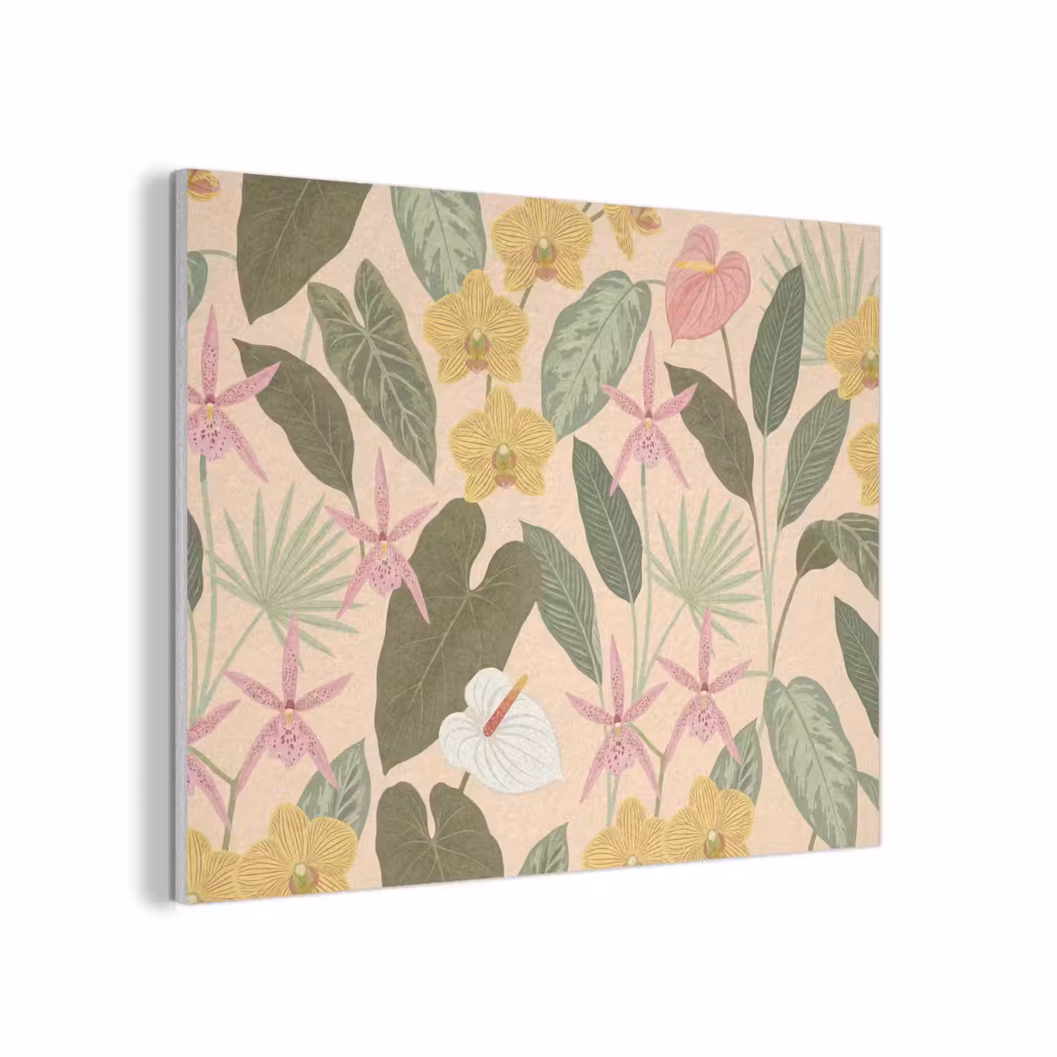 Patroon - Bloemen - Kleurrijk PET vilt klein -3d