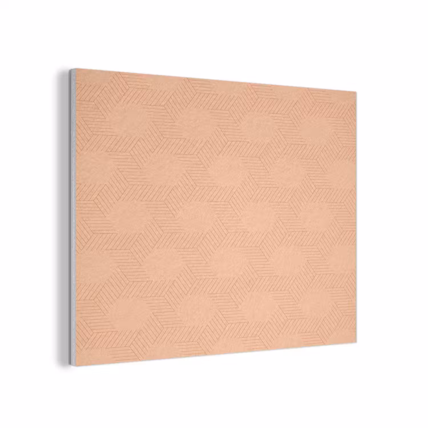 Patroon - Oranje - Lijnen PET vilt klein 837 -3d