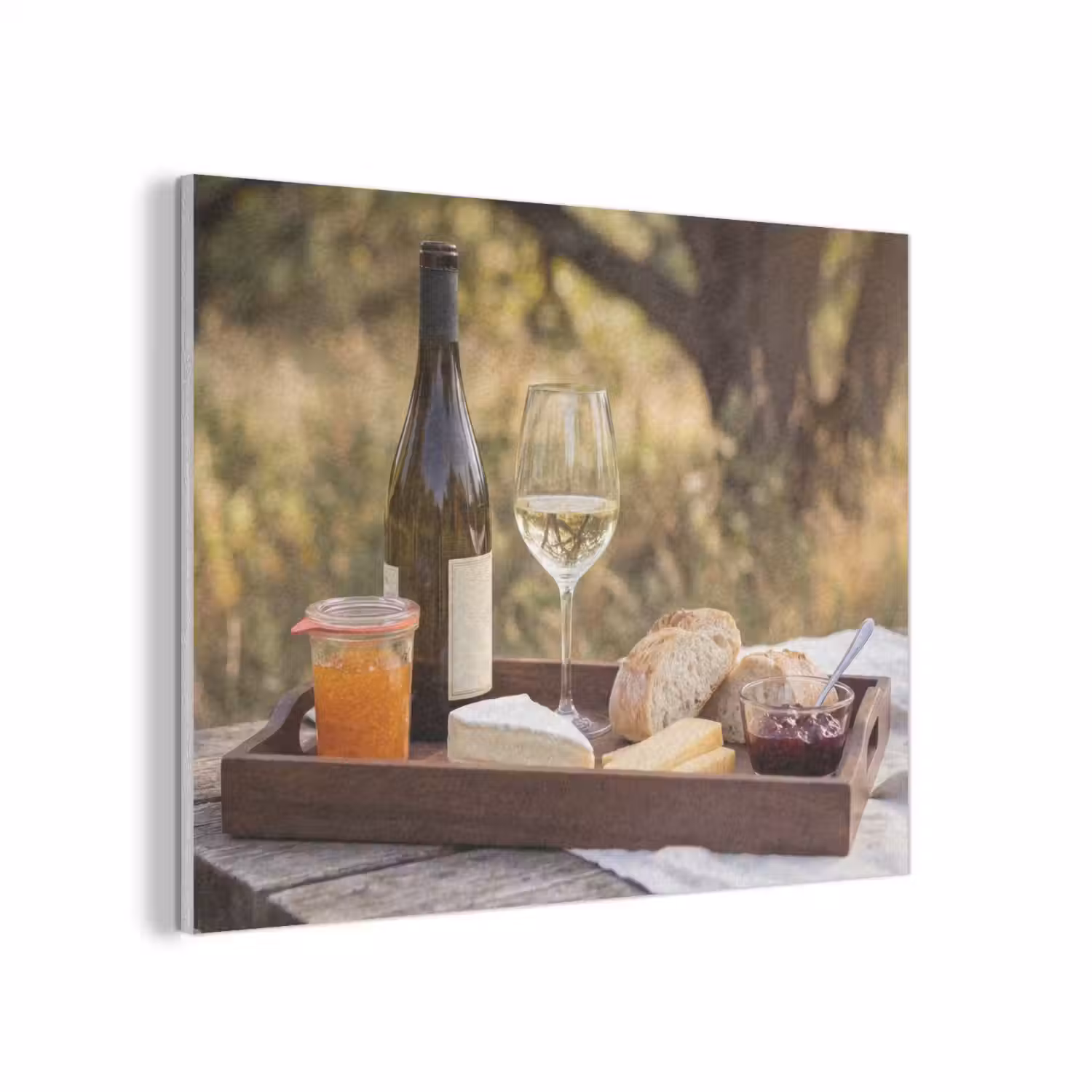 Picknick - Wijn - Kaasplankje PET vilt klein -3d