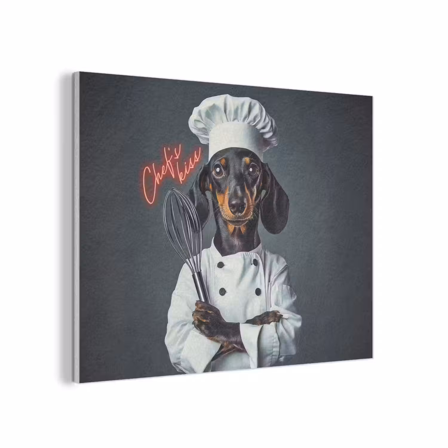 Quote - Neon - Hond - Kokskleding PET vilt klein -3d