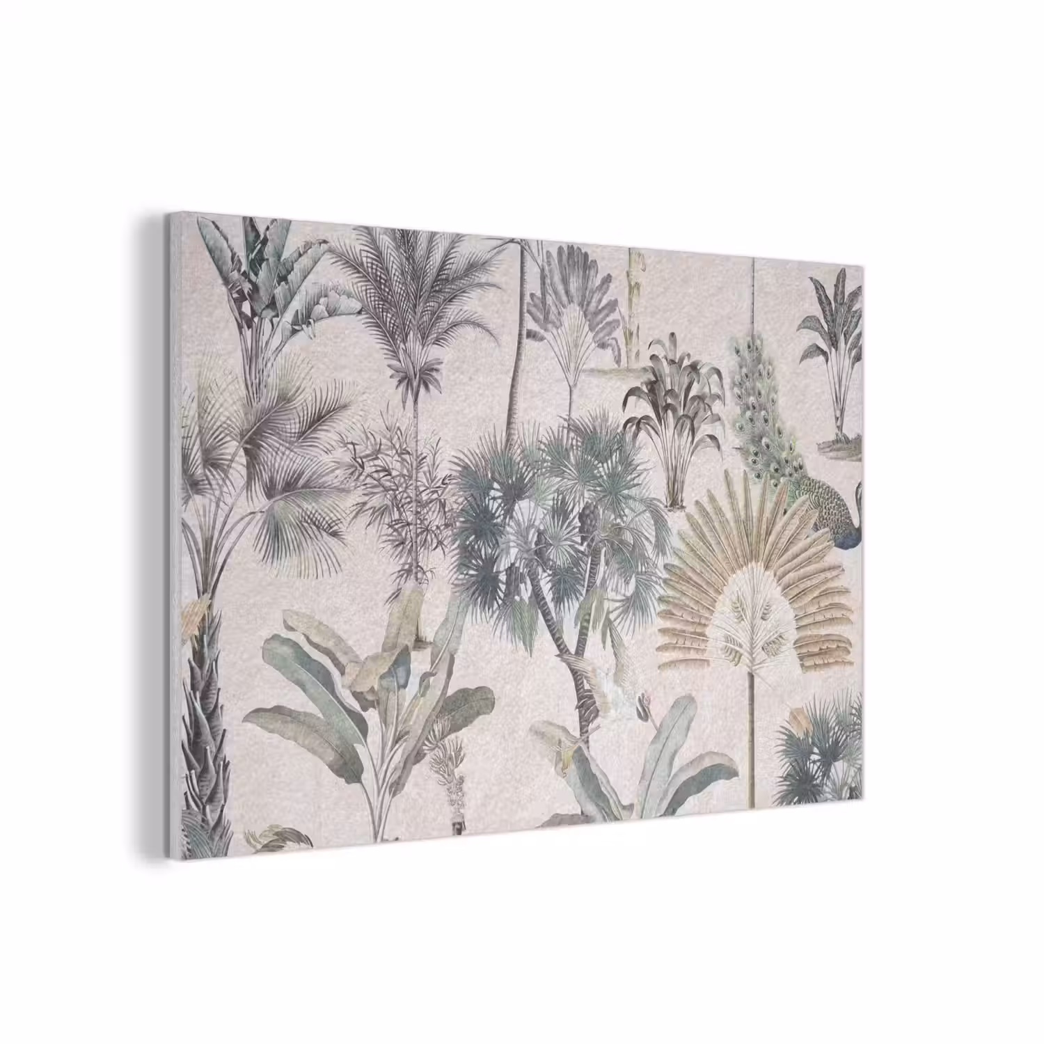 Retro - Jungle - Natuur - Dieren PET vilt middel -3d