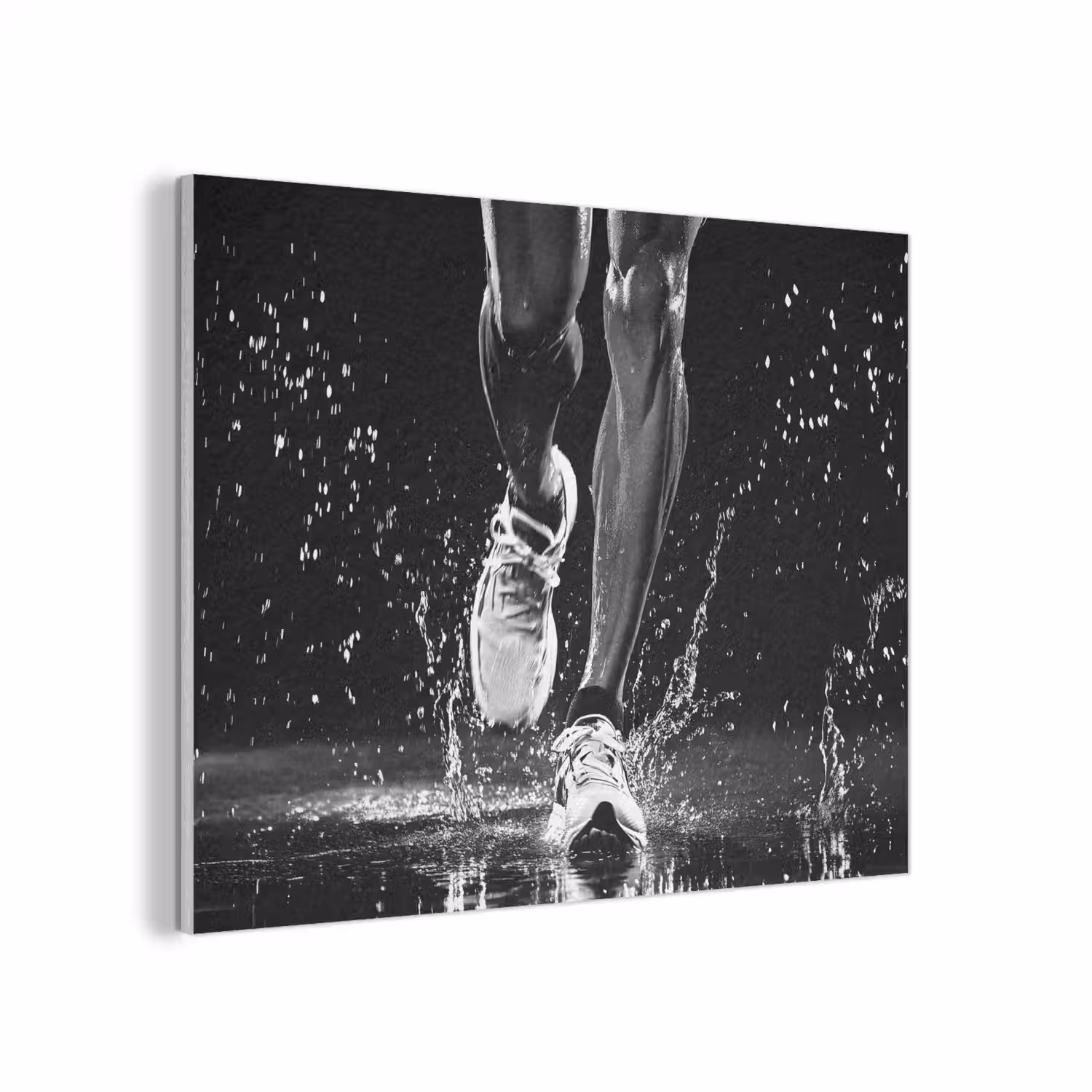 Hardloopschoenen - Rennen - Druppels - Zwart PET vilt klein -3d