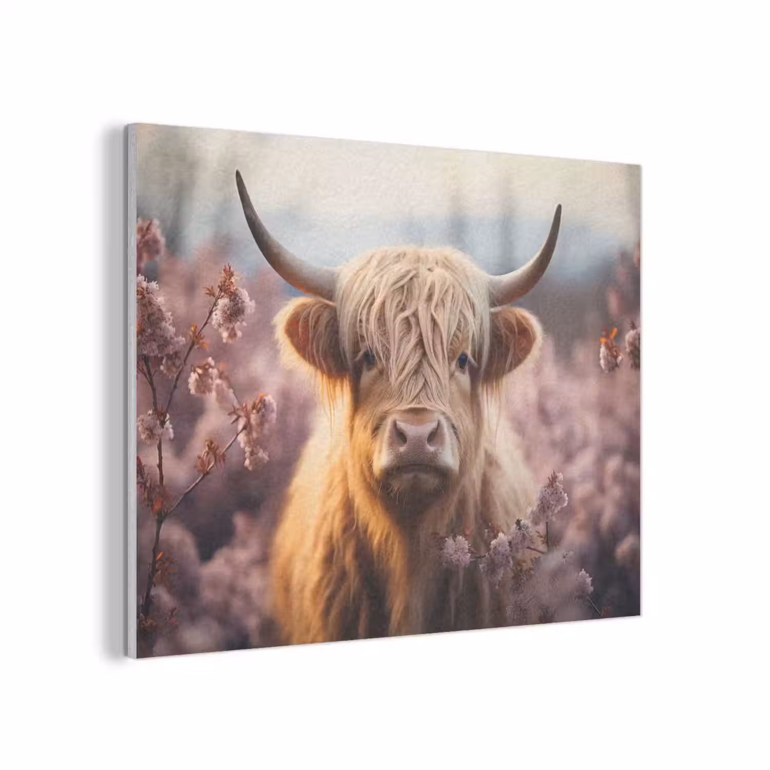 Schotse hooglander - Lente - Hooglanden PET vilt klein -3d