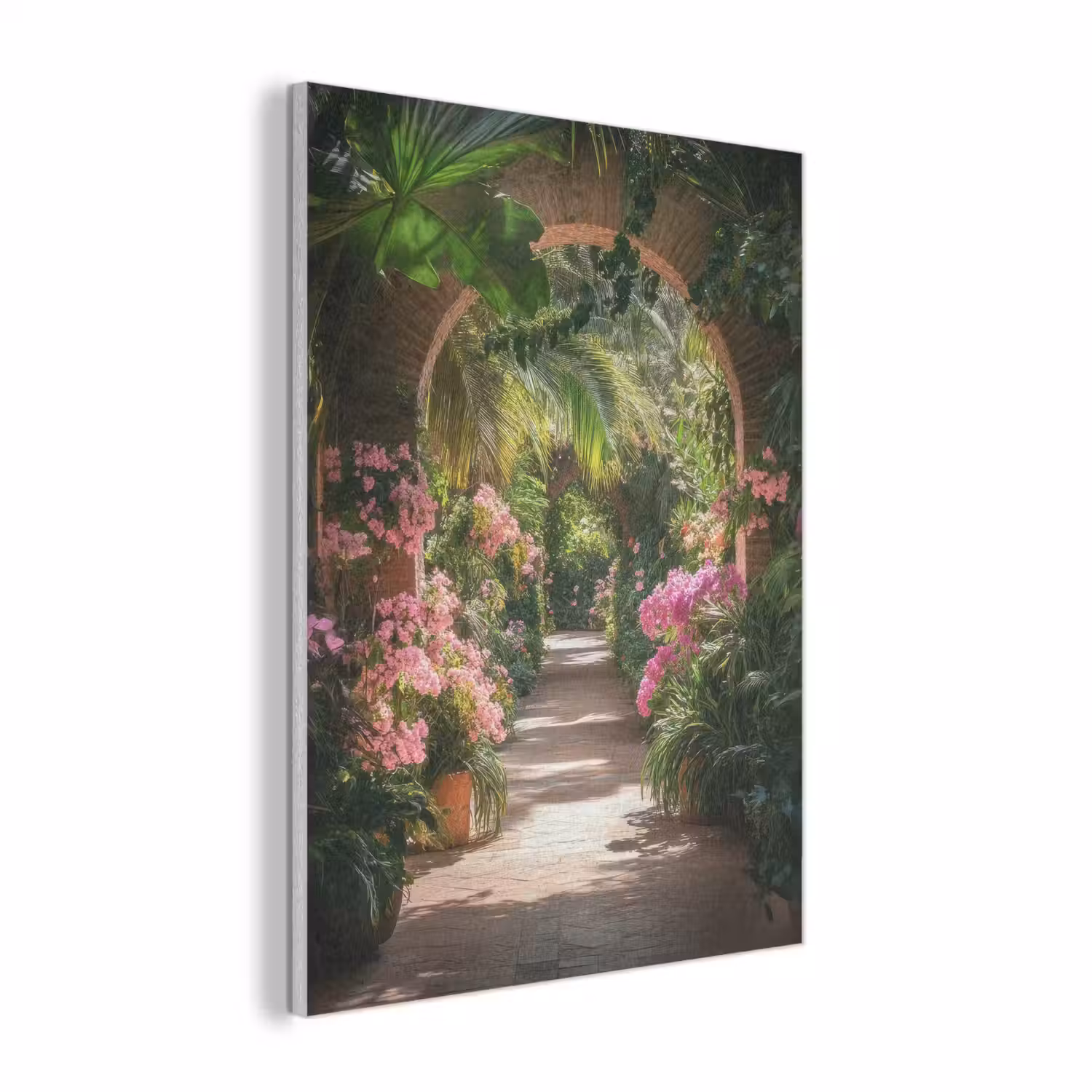 Doorkijk - Tropisch - Bloemen - Natuur PET vilt klein -3d