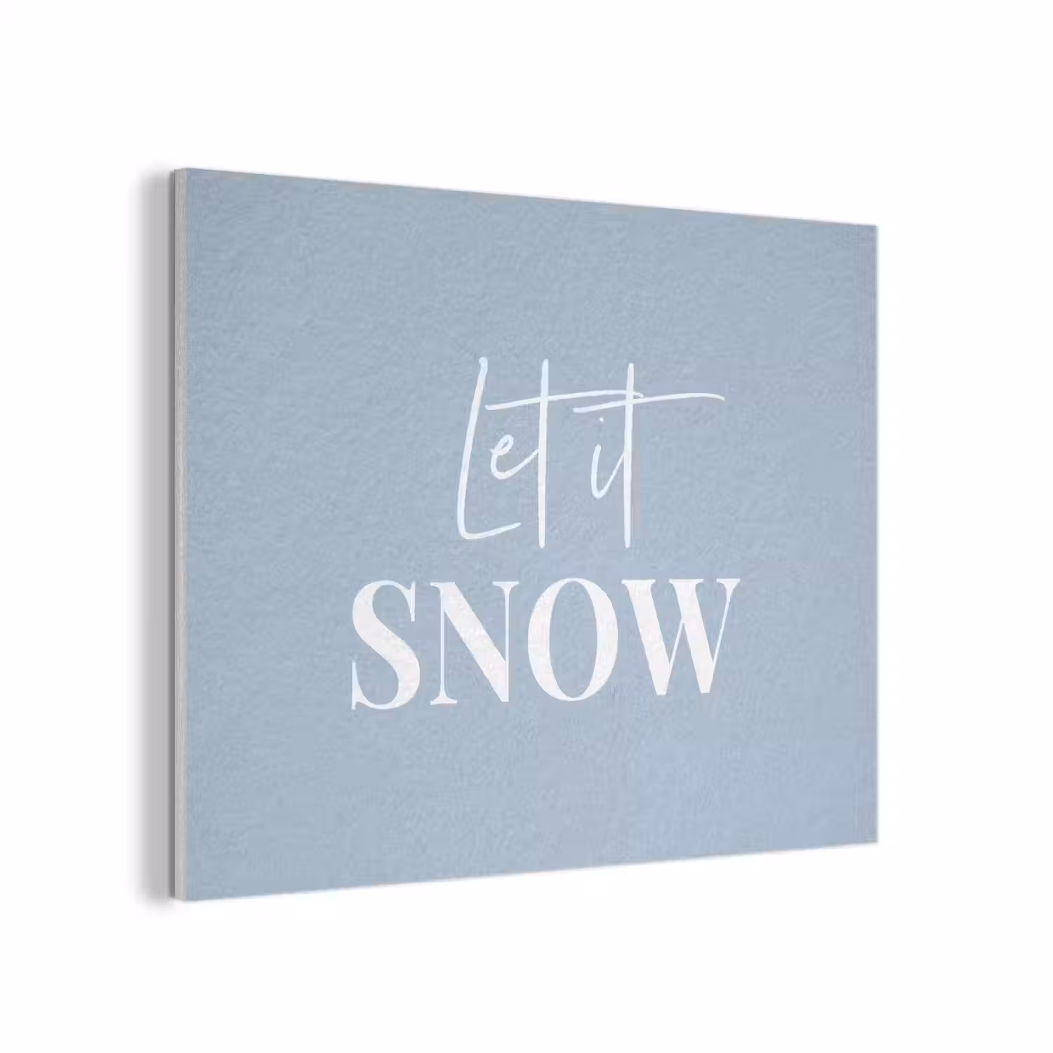Sneeuw - Winter - Blauw - Let it snow PET vilt klein -3d