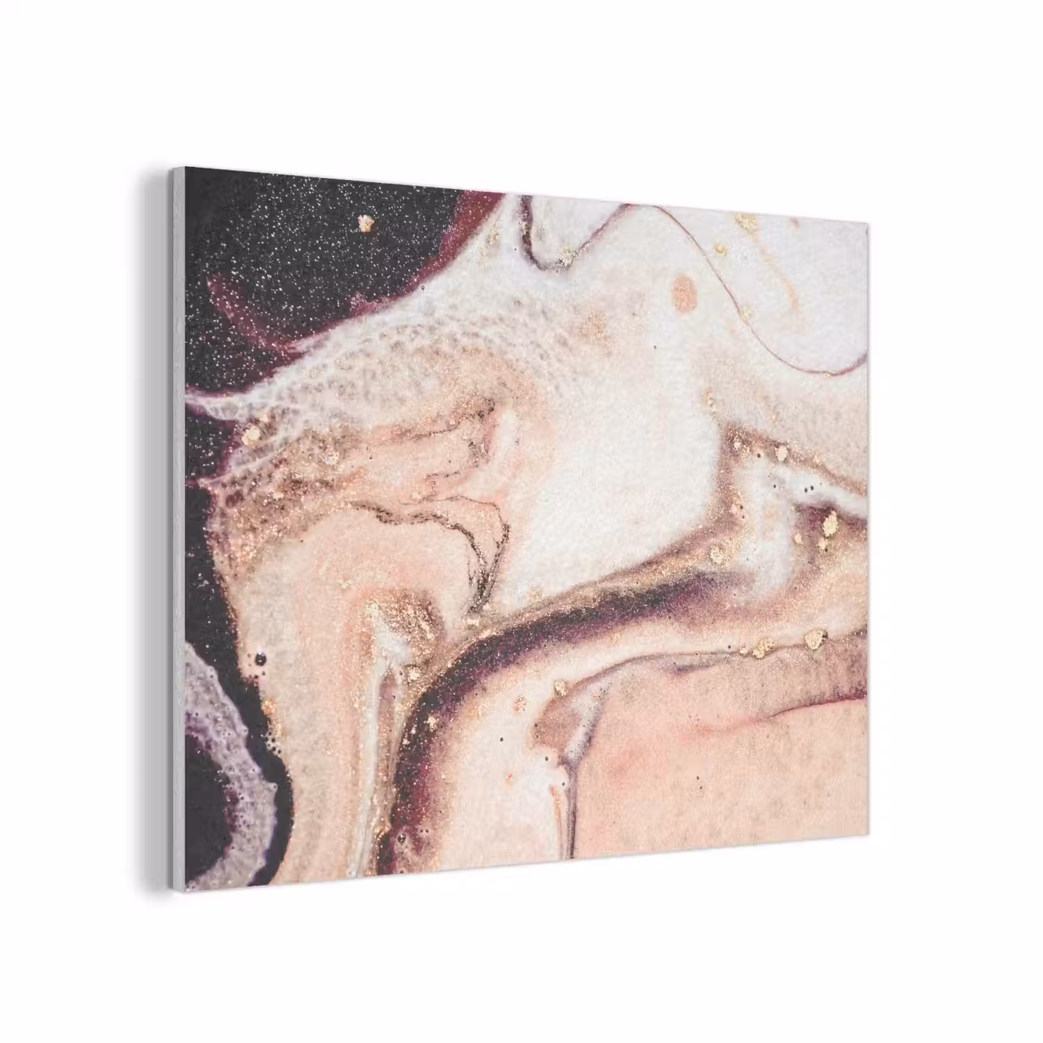 Steen - Marmer - Edelsteen - Abstract - Natuur - Roze PET vilt klein -3d