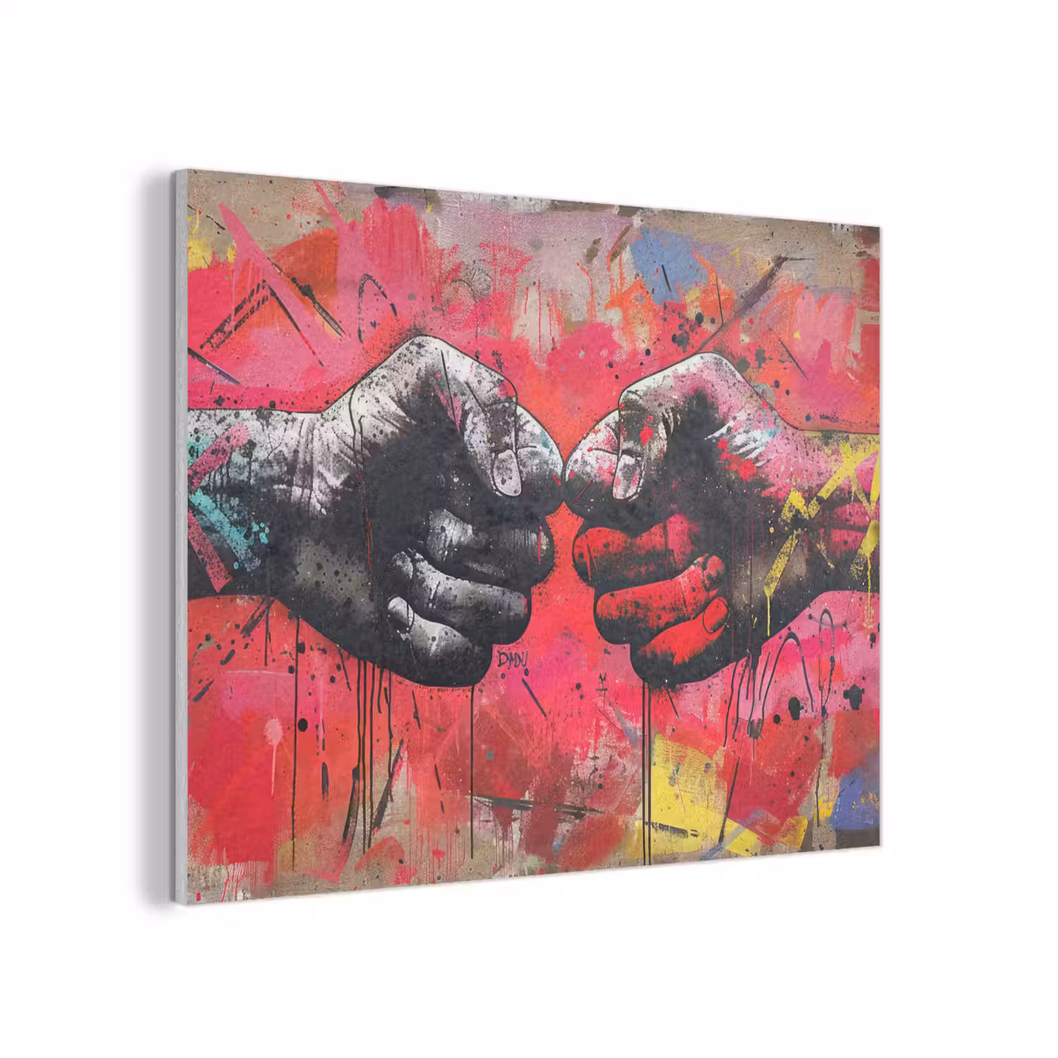Street art - Handen - Graffiti - Kunst - Banksy PET vilt klein -3d