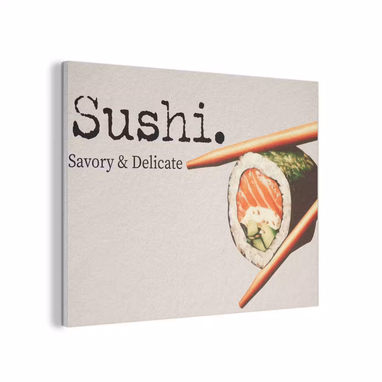 Sushi - Zalm - Rijst - Japans PET vilt klein -3d