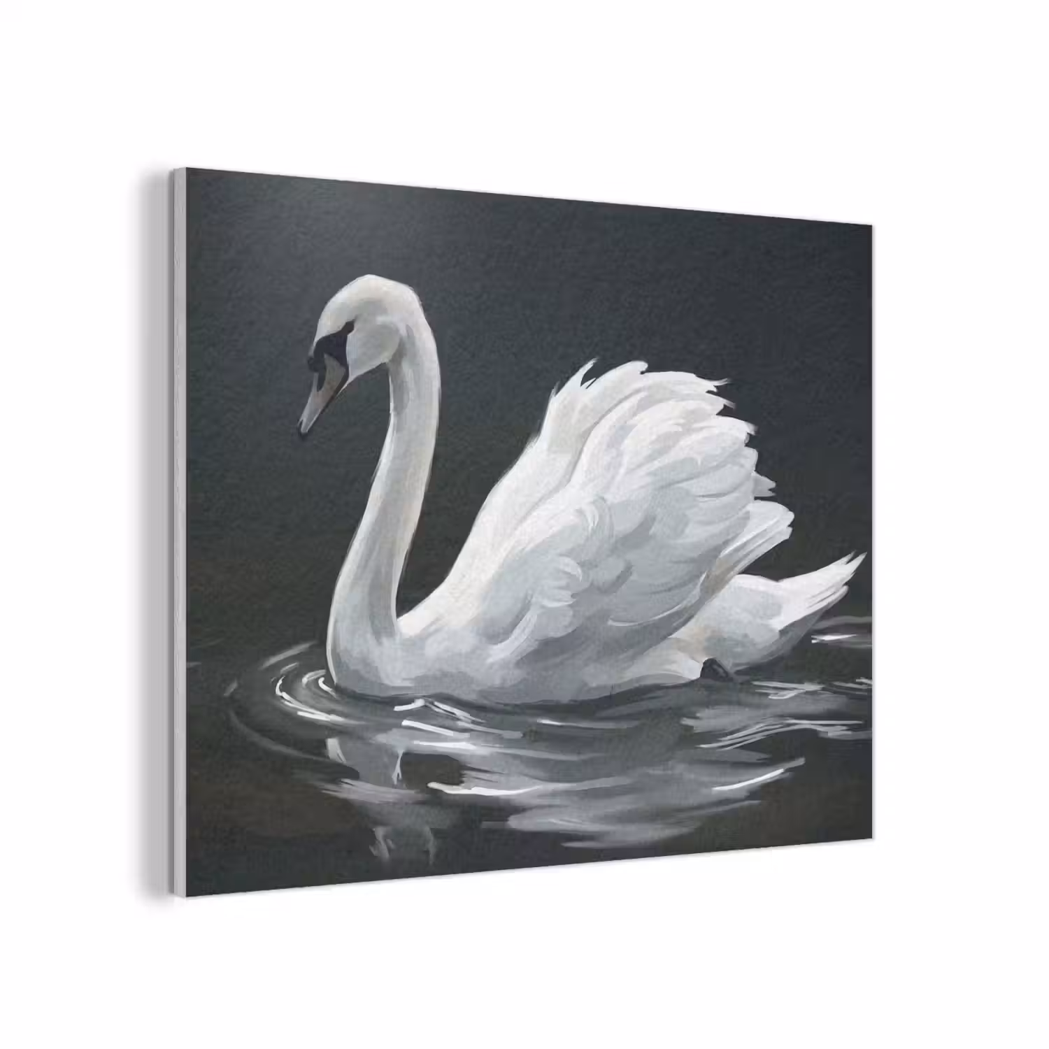 Zwaan - Water - Natuur - Realistisch - Wit PET vilt klein -3d