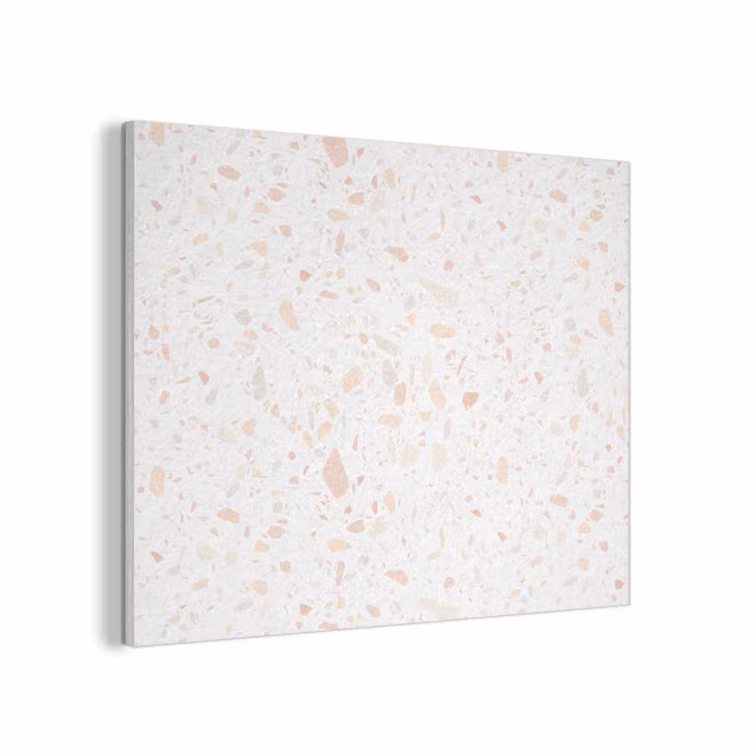Terrazzo - Patroon - Wit - Perzik PET vilt klein 837 -3d