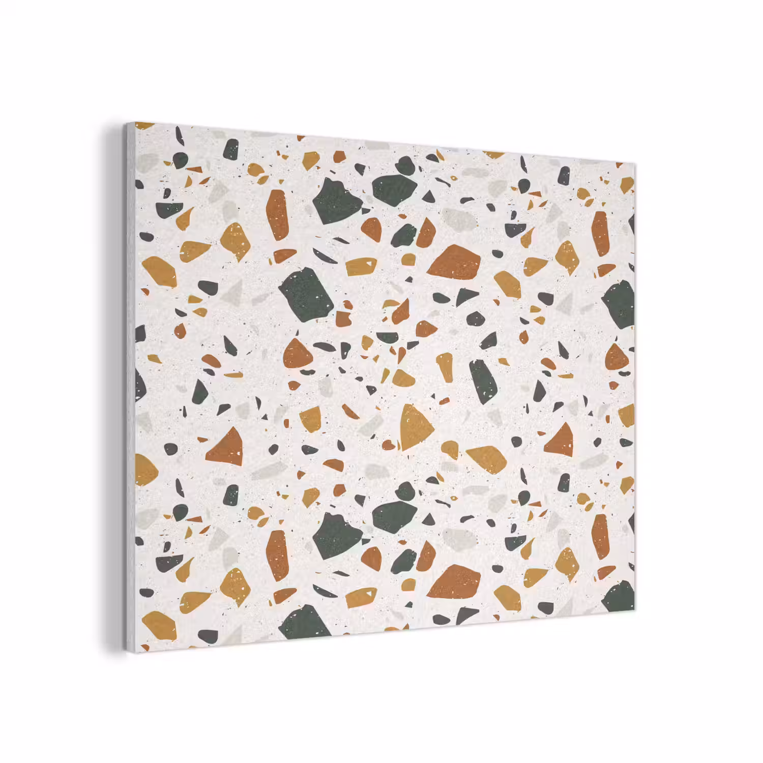 Terrazzo - Patroon - Wit - Terra PET vilt klein 837 -3d