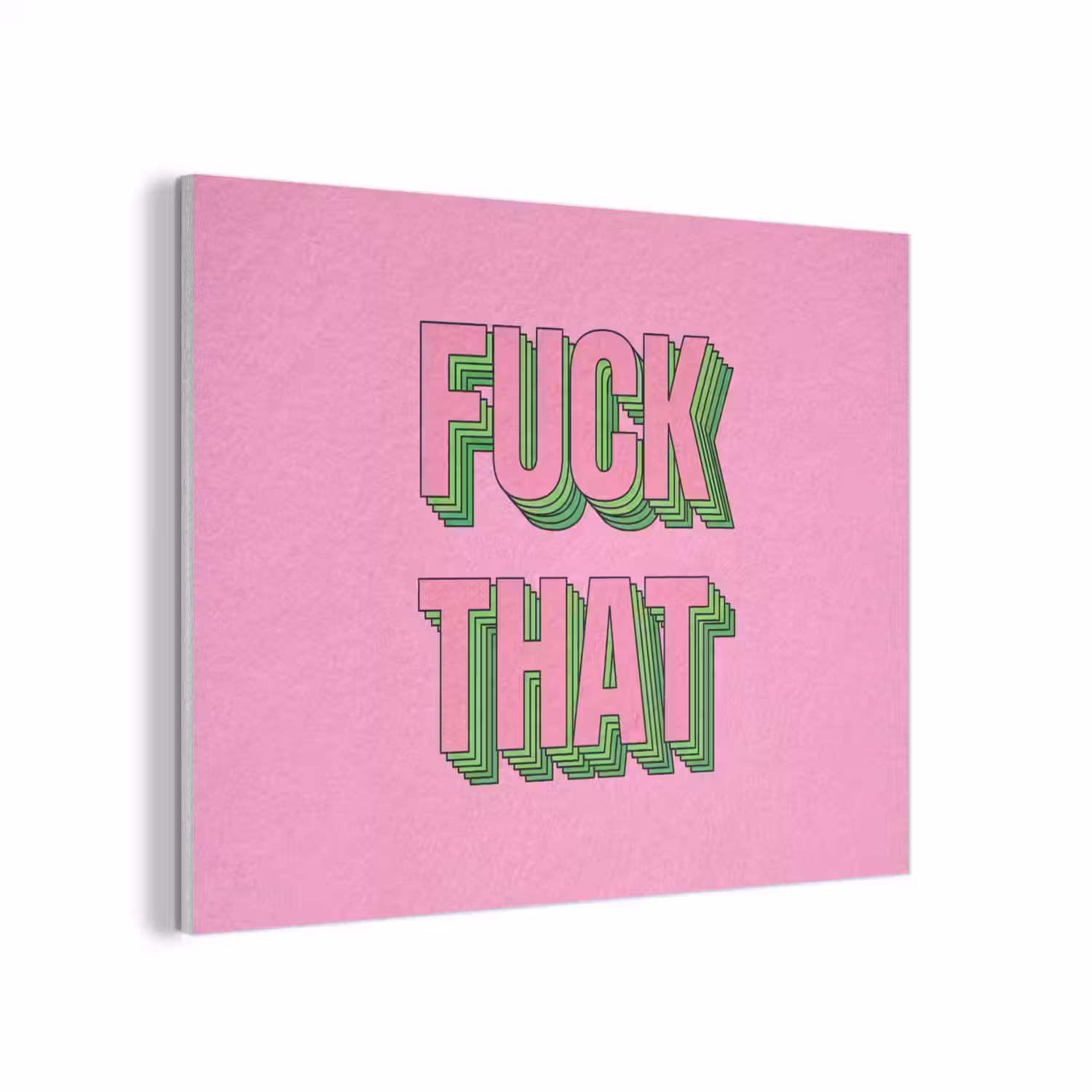 Tekst - Bold - Roze PET vilt klein -3d