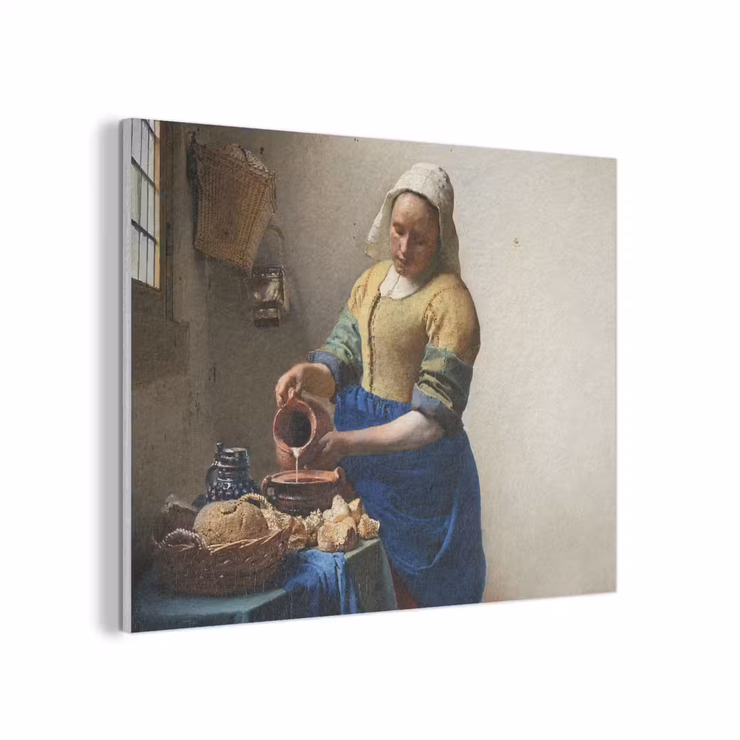 Het melkmeisje - Kunst - Oude meesters - Vermeer PET vilt klein -3d