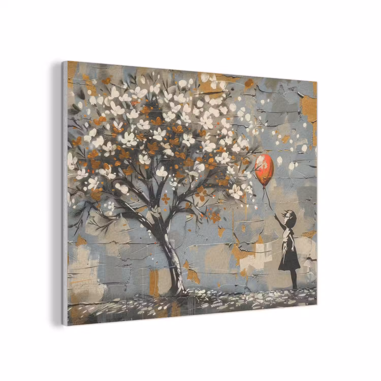Boom - Graffiti - Banksy Style - Balloon Girl PET vilt klein -3d
