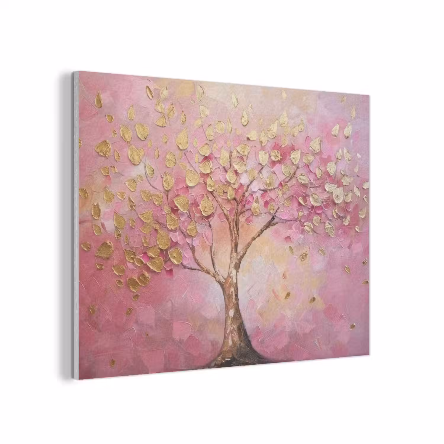Boom - Roze - Goud - Modern PET vilt klein -3d