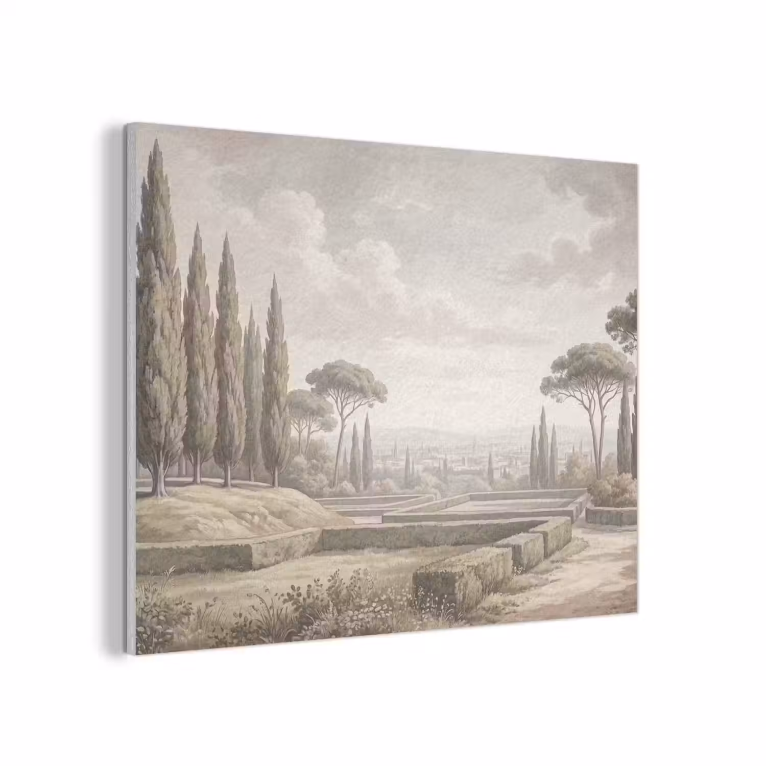Vallei - Tuin - Natuur - Groen PET vilt klein -3d