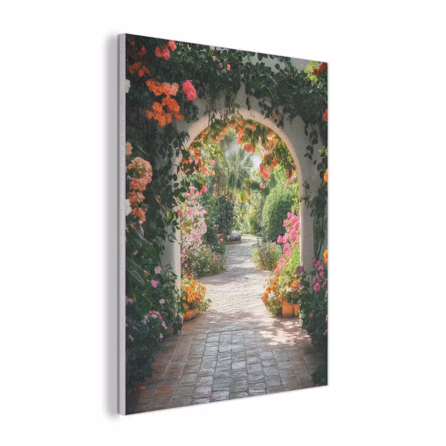 Doorkijk - Bloemen - Natuur - Bloementuin PET vilt klein -3d