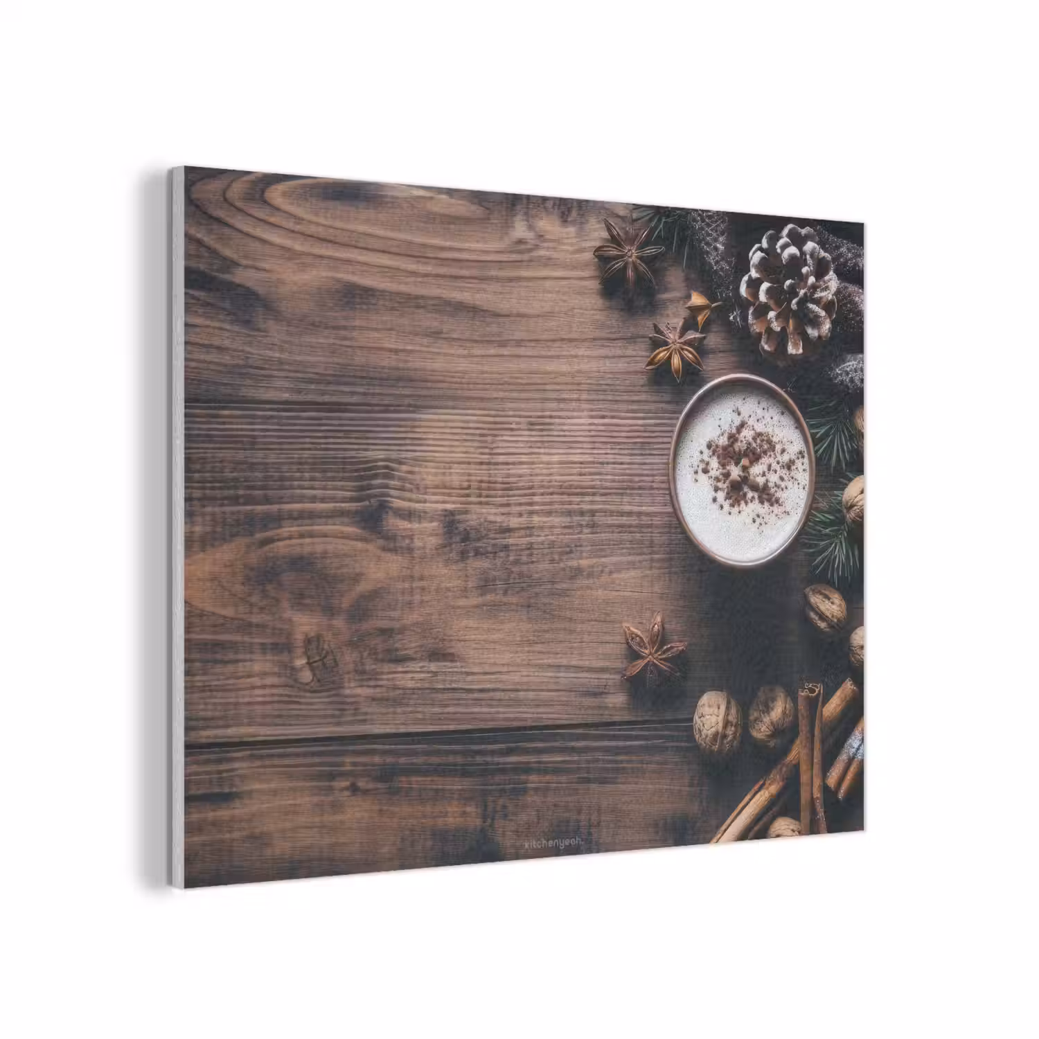 Winter - Houtlook - Stilleven PET vilt klein -3d