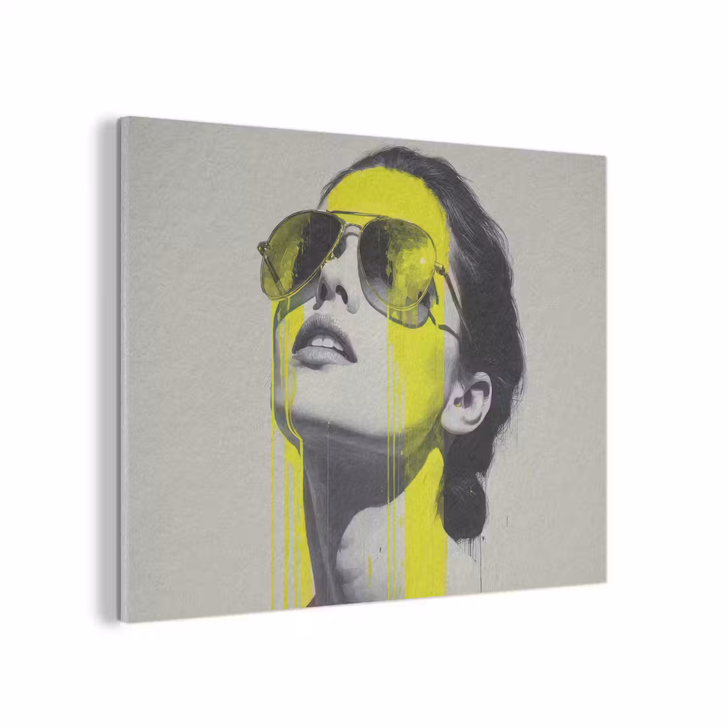 Vrouw - Bril - Verf PET vilt klein -3d