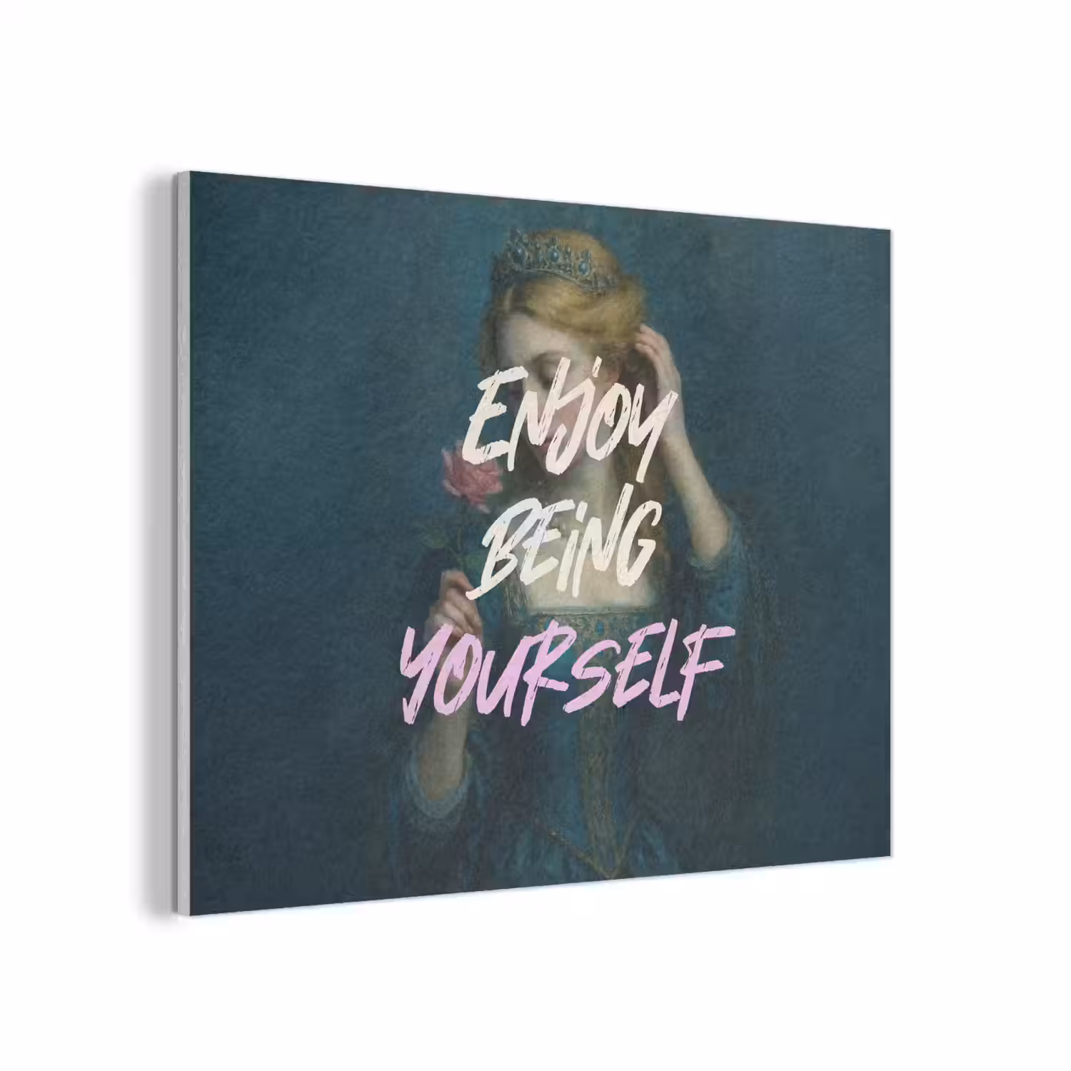 Vrouw - Roos - Quote PET vilt klein -3d