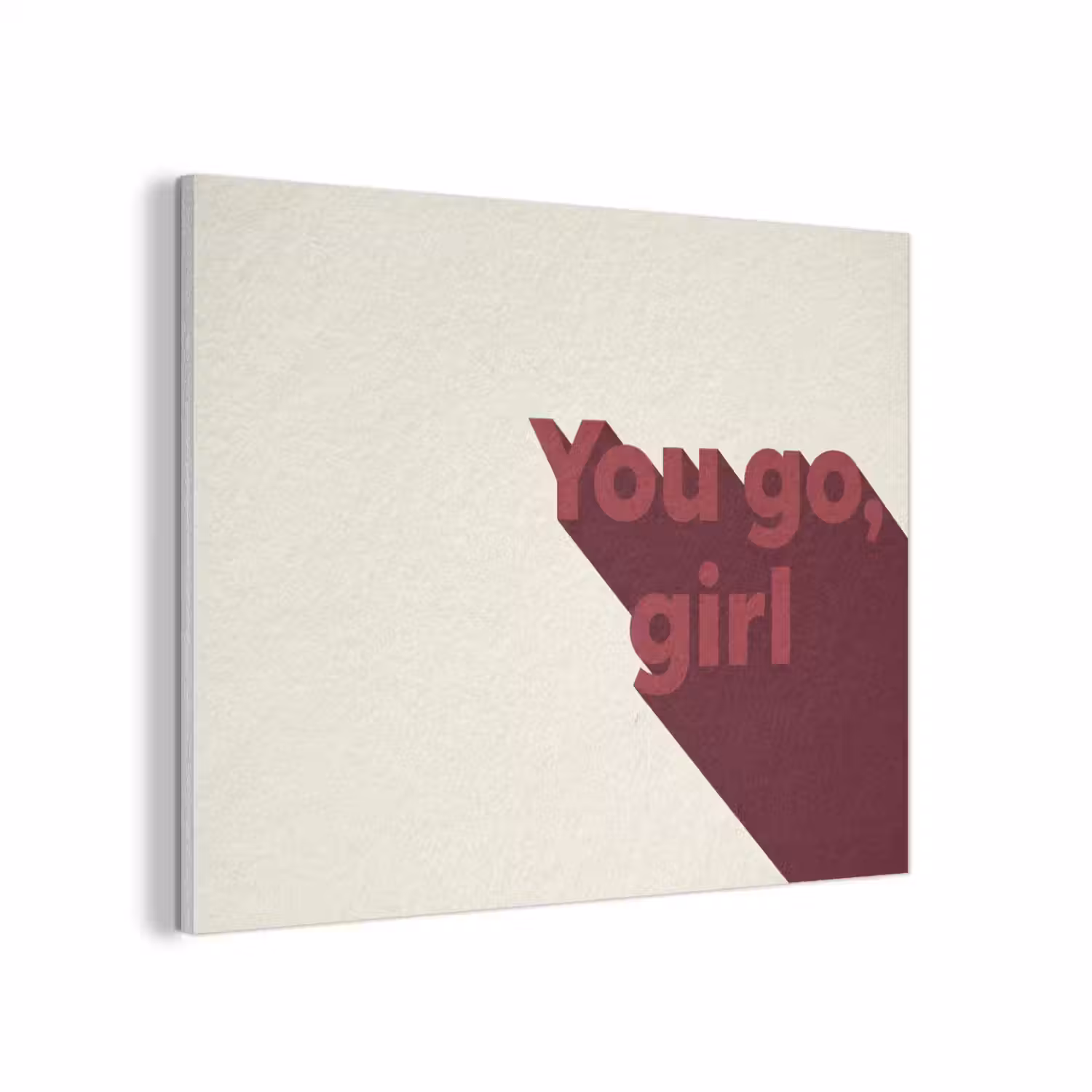 you go girl - 3D - Rood PET vilt klein -3d