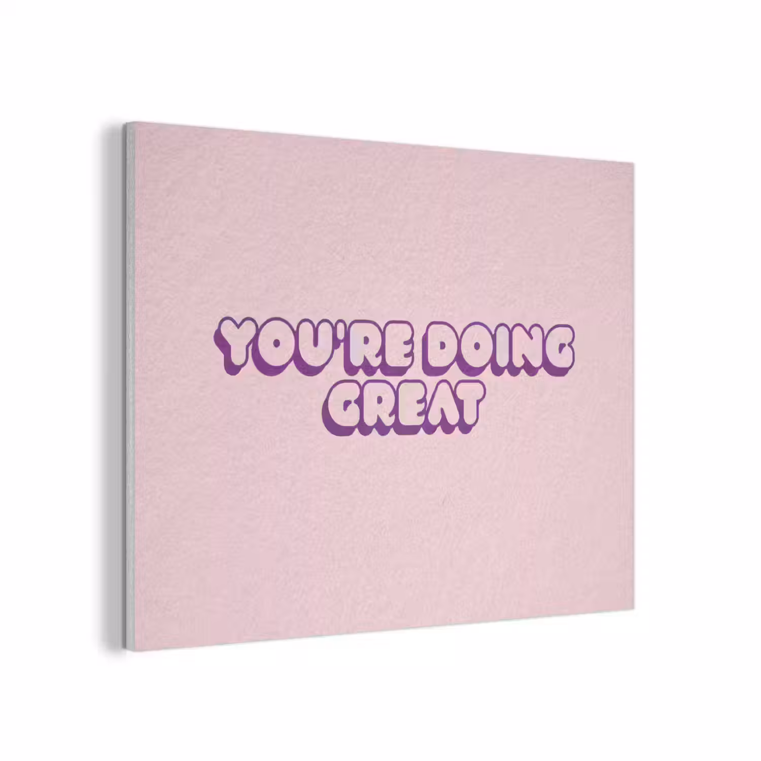 You're doing great - roze - 3D PET vilt klein -3d