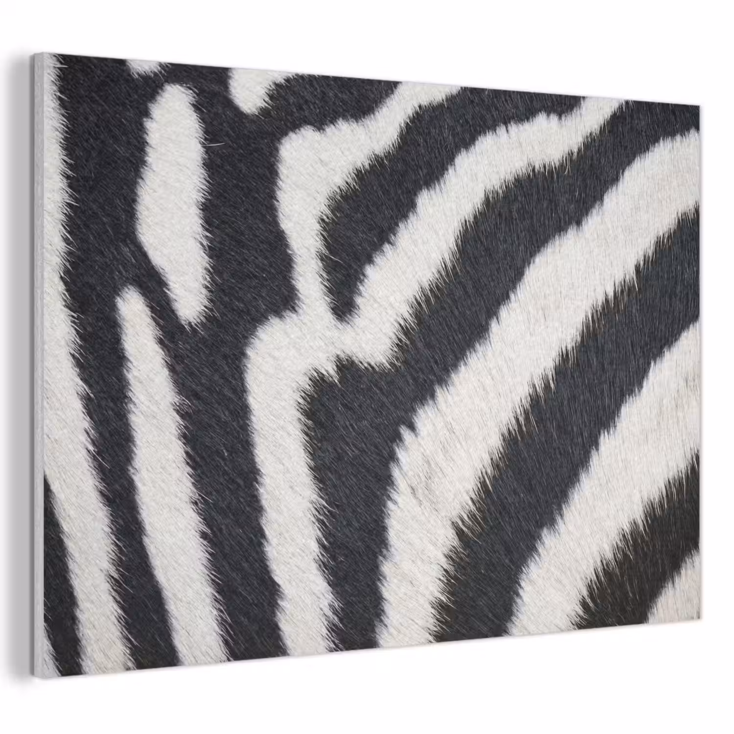 Zebra - Vacht - Klassiek - Zwart - Wit PET vilt klein -3d