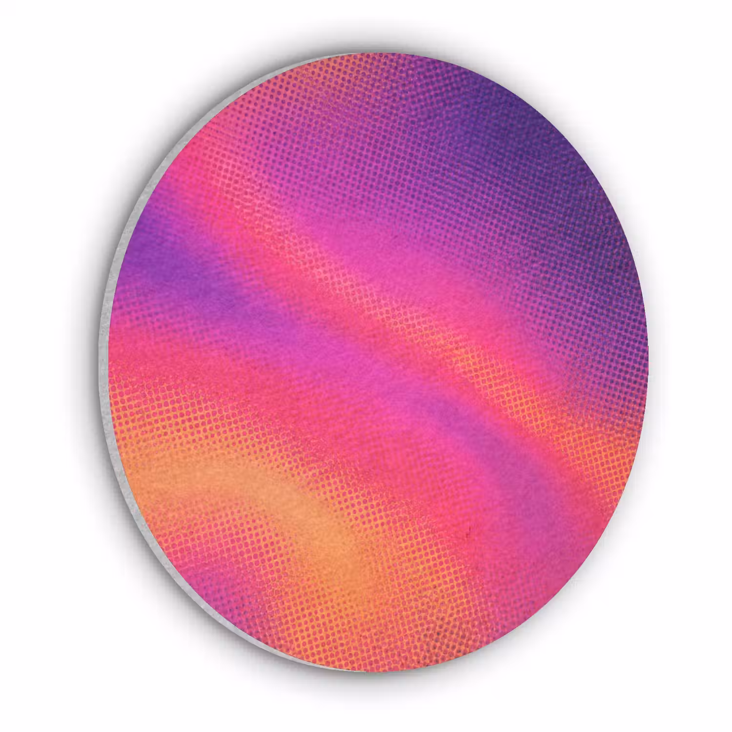 Abstract - Patroon - Kleurverloop Akoestische PET Vilt - Rond klein -3d