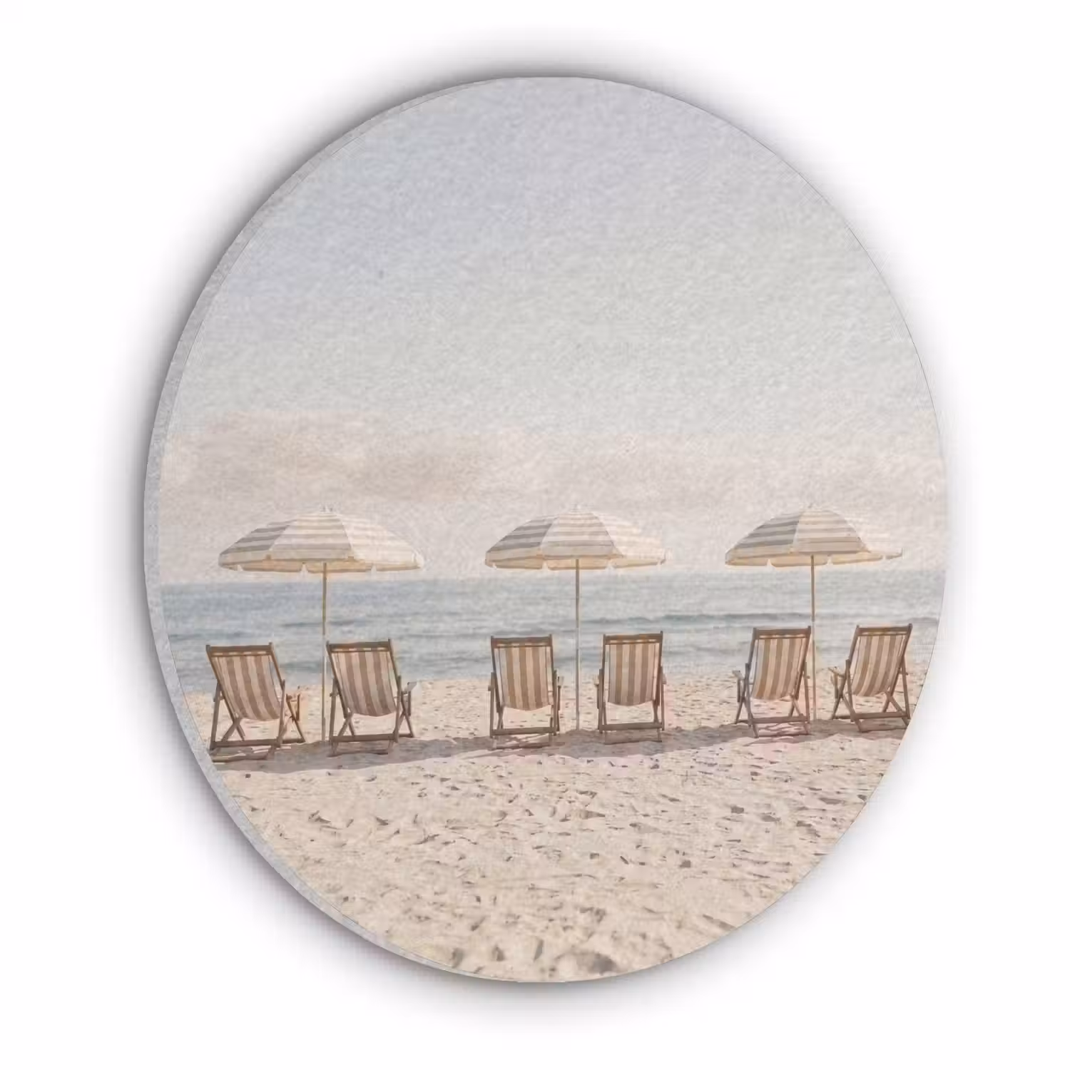 Strand - Stoelen - Parasol Akoestische PET Vilt - Rond klein -3d
