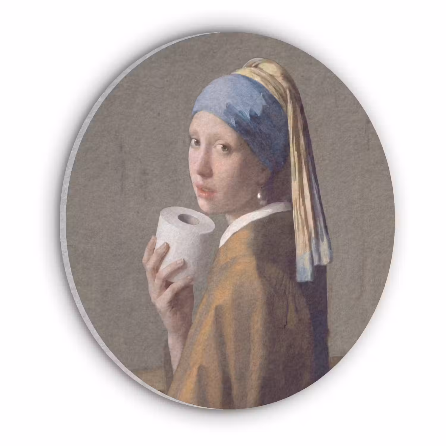 Klassiek - Humor - Kleurrijk Akoestische PET Vilt - Rond klein -3d