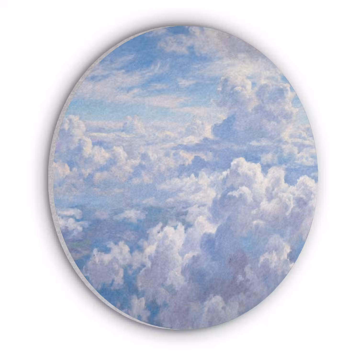 Wolken - Lucht - Natuur - Abstract - Blauw Akoestische PET Vilt - Rond klein -3d