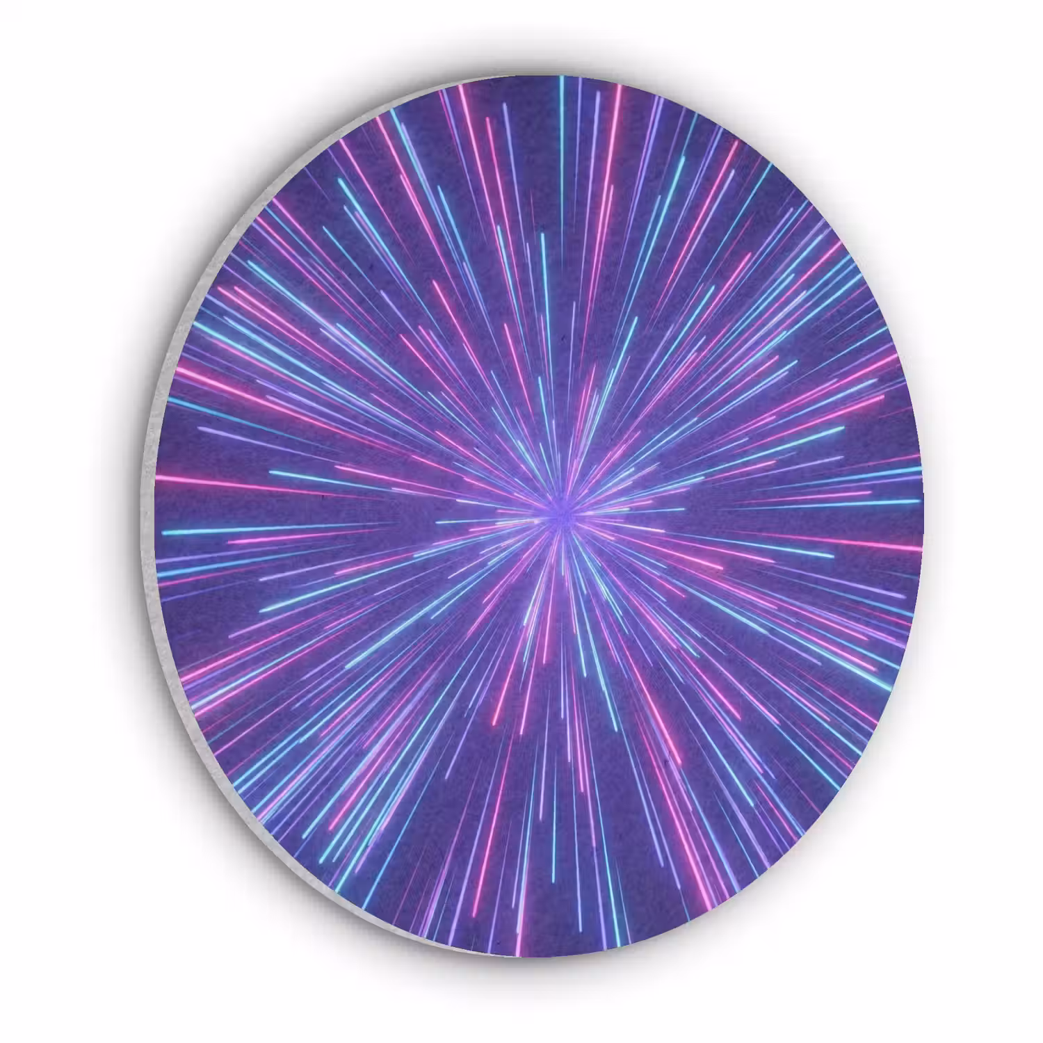 Dynamisch - Ruimte - Kleurrijk Akoestische PET Vilt - Rond klein -3d