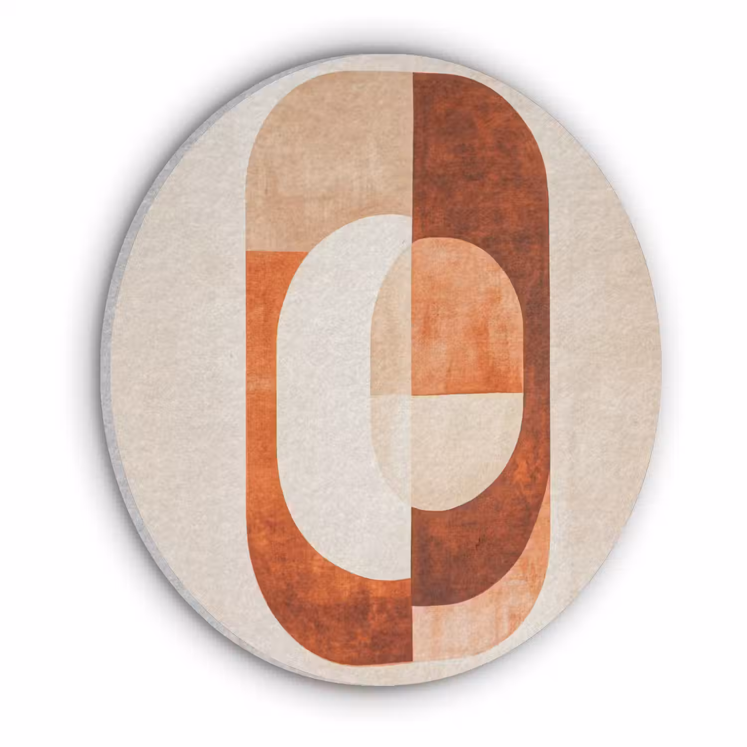 Illustratie - Abstract - Vormen - Rood Akoestische PET Vilt - Rond klein -3d