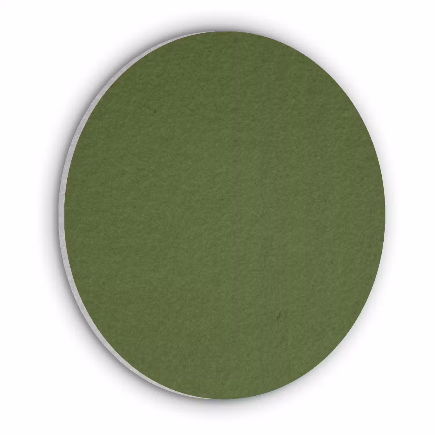 Olive - Drab - Groen Akoestische PET Vilt - Rond klein 838 -3d