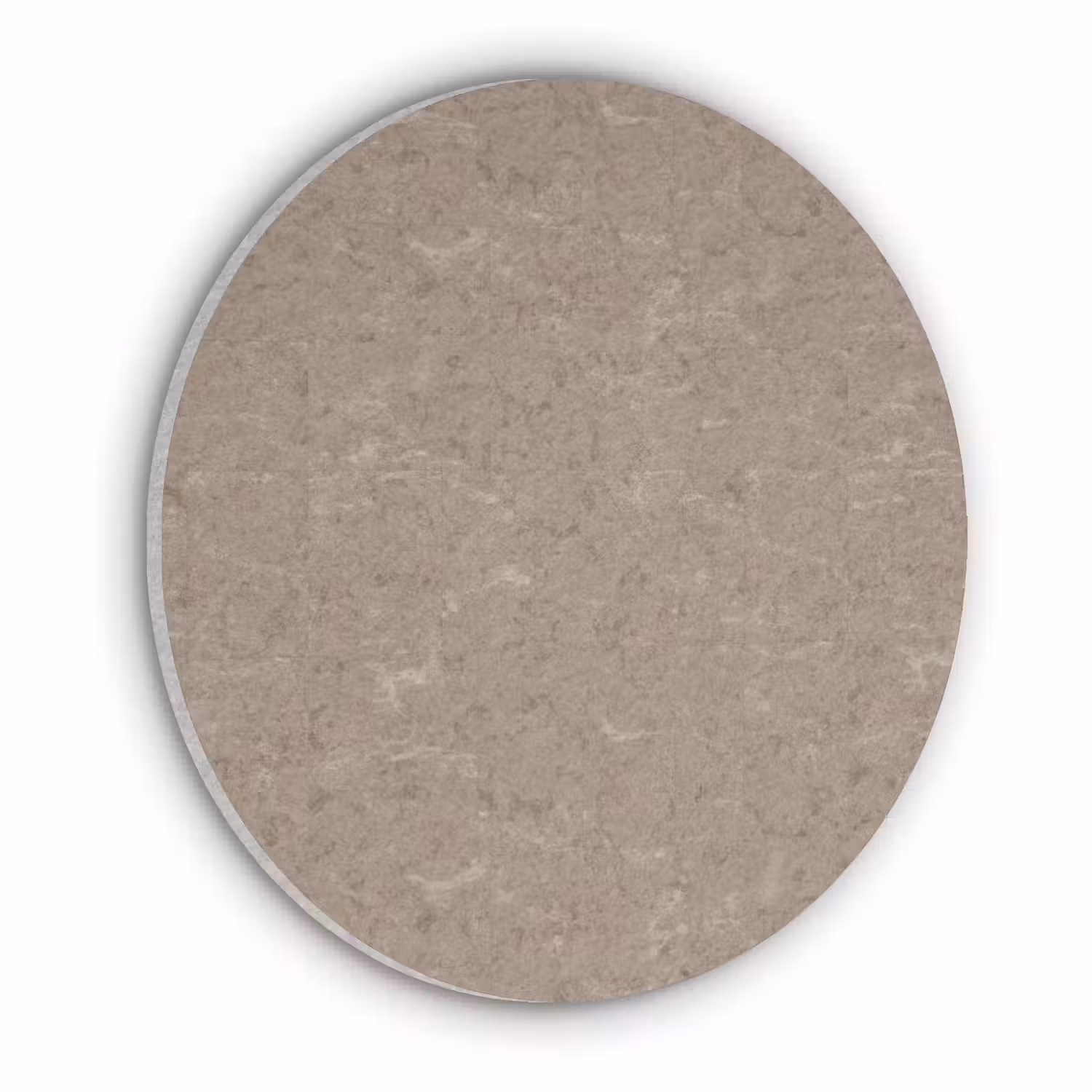 Patroon - Kalksteen - Beige Akoestische PET Vilt - Rond klein 838 -3d