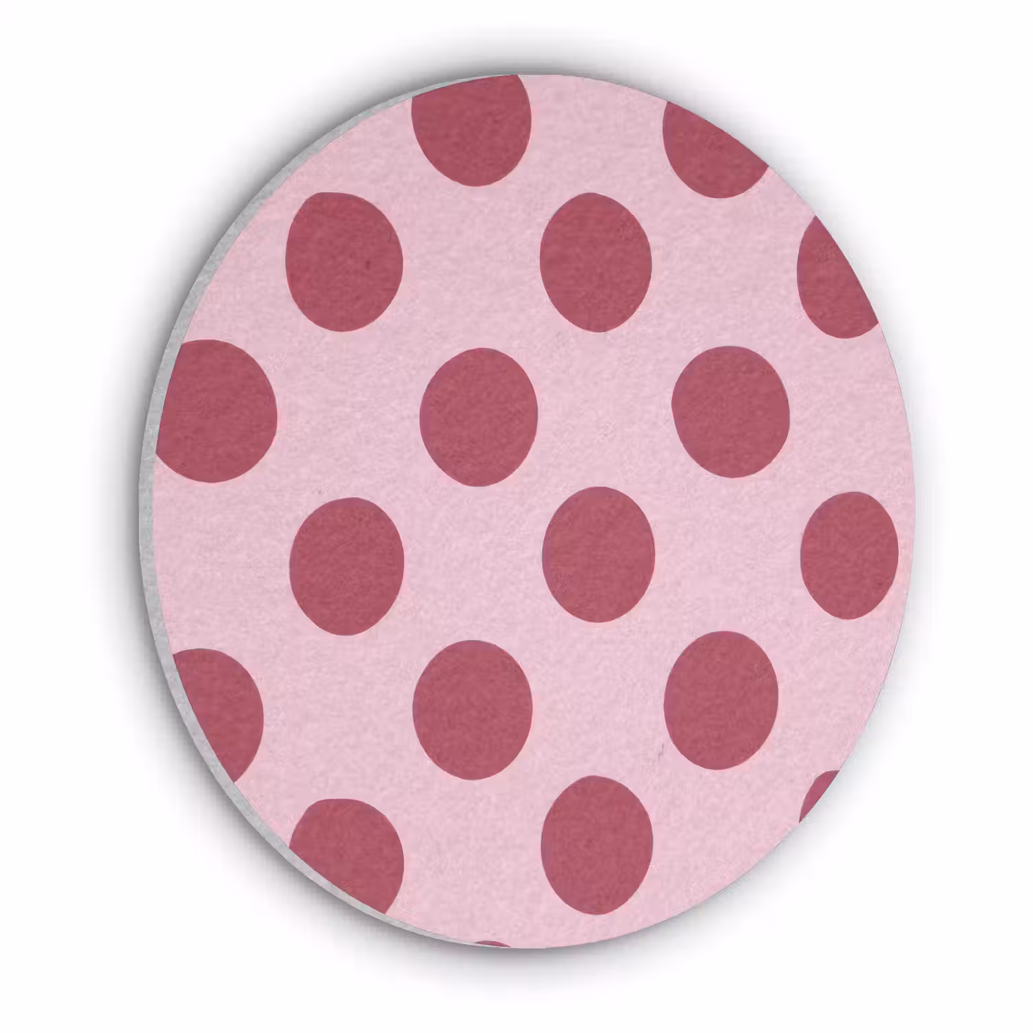 Stippen - Patroon - Bordeaux Akoestische PET Vilt - Rond klein 838 -3d