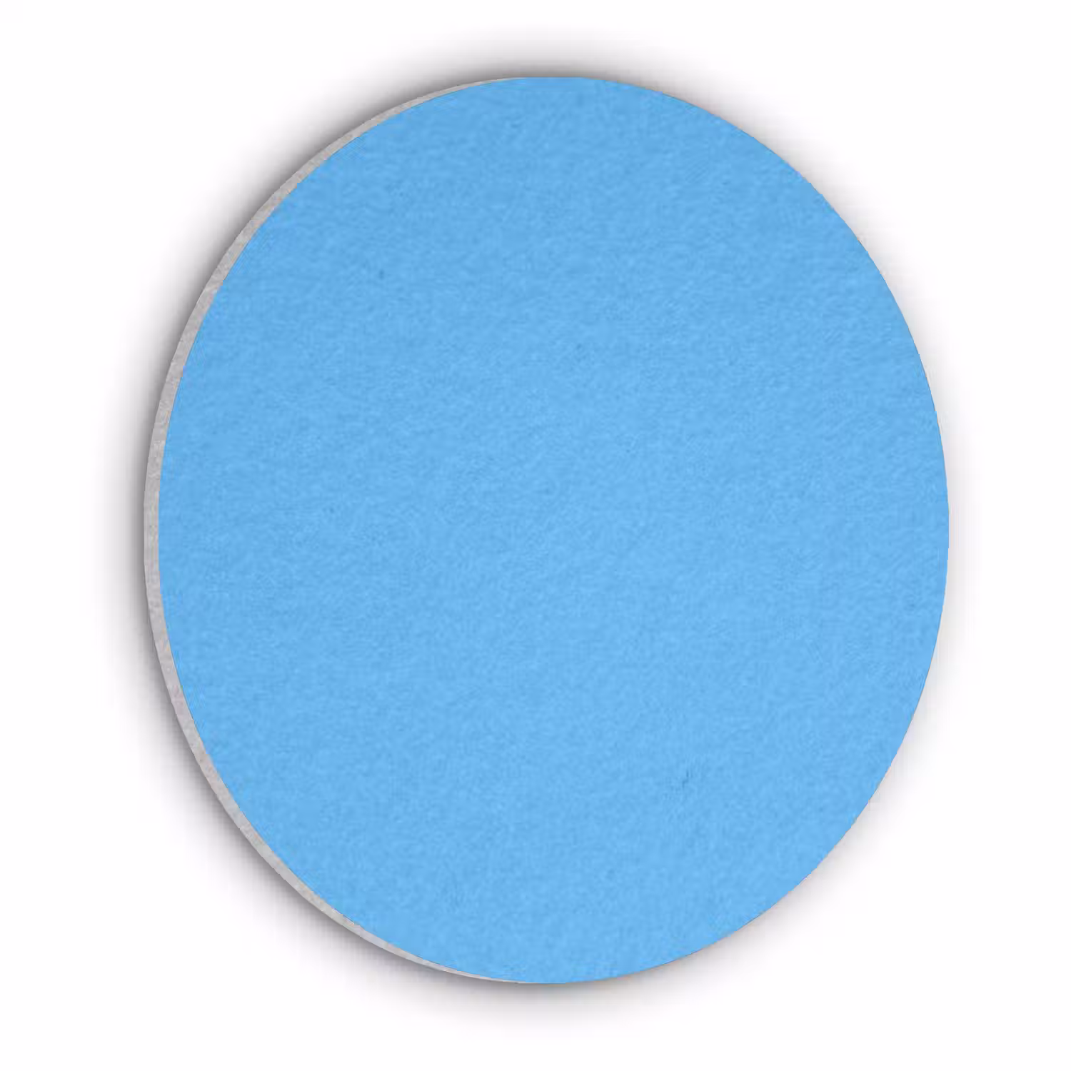 Sky - Blue - Blauw Akoestische PET Vilt - Rond klein 838 -3d