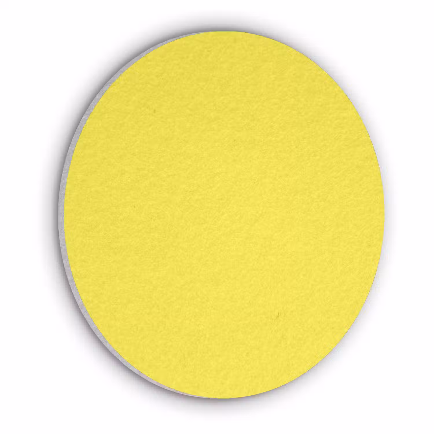 Soft - Custard - Geel Akoestische PET Vilt - Rond klein 838 -3d