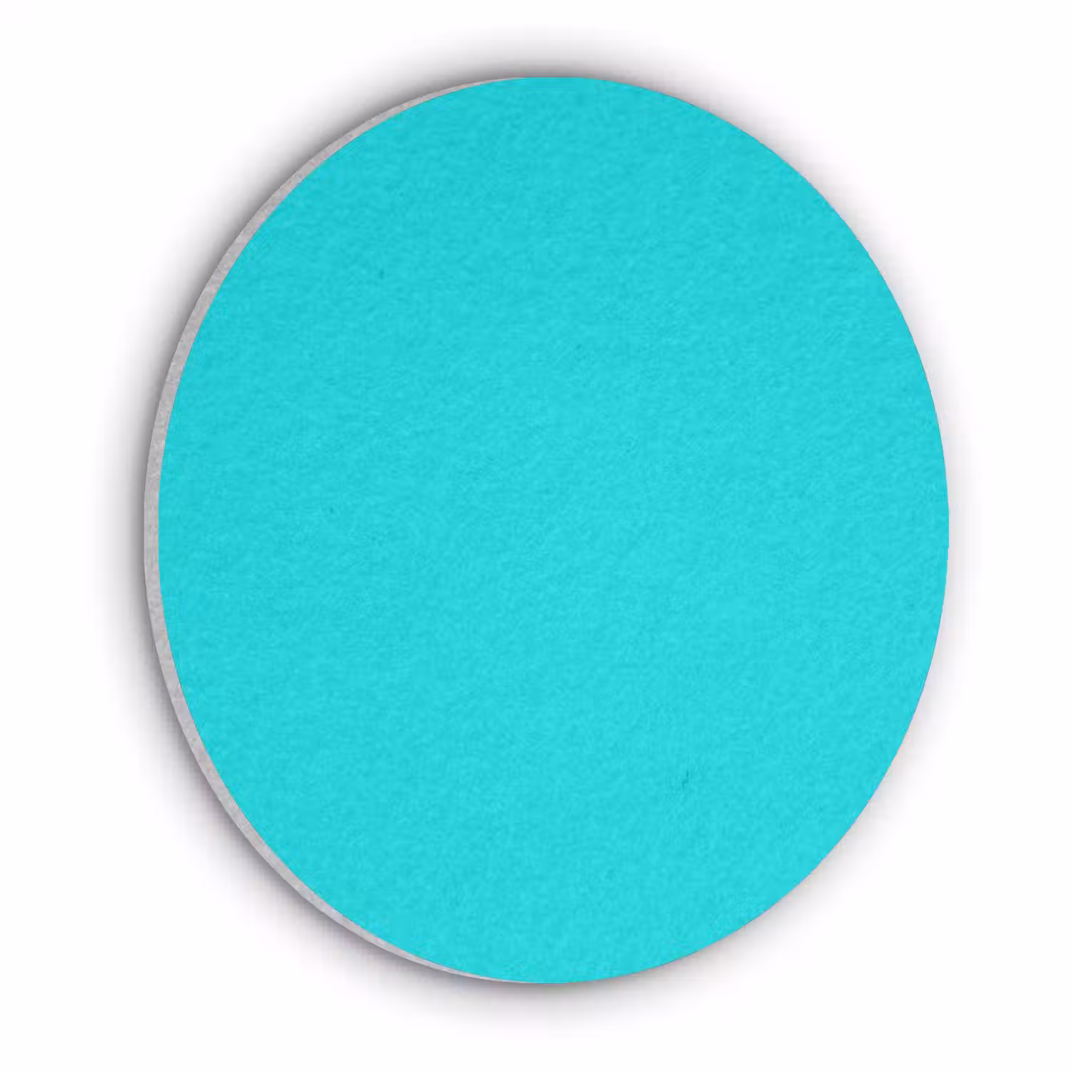 Vivid - Aquamarine - Turkoois Akoestische PET Vilt - Rond klein 838 -3d