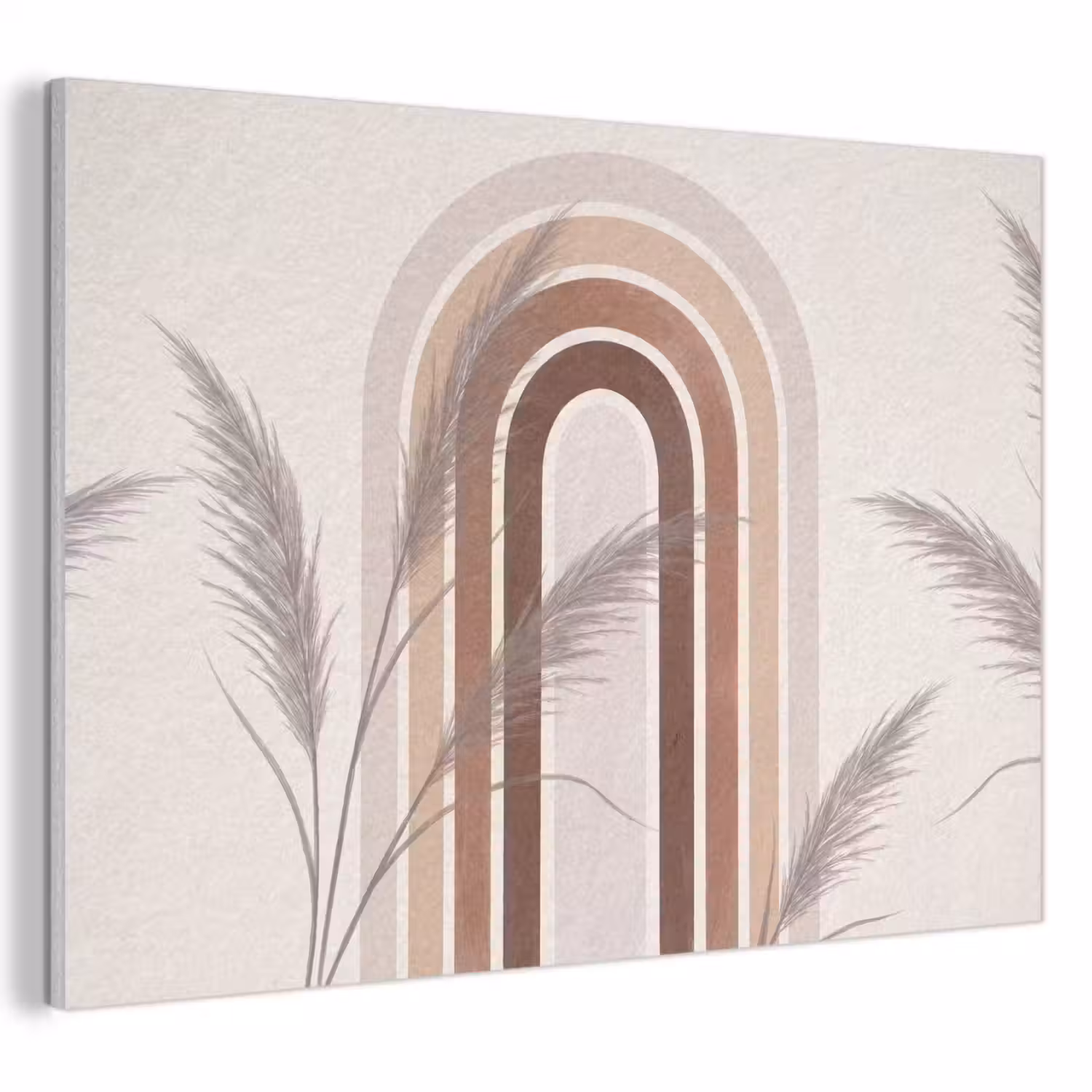 Abstract - Bogen - Plant - Boho - Beige PET vilt klein -3d